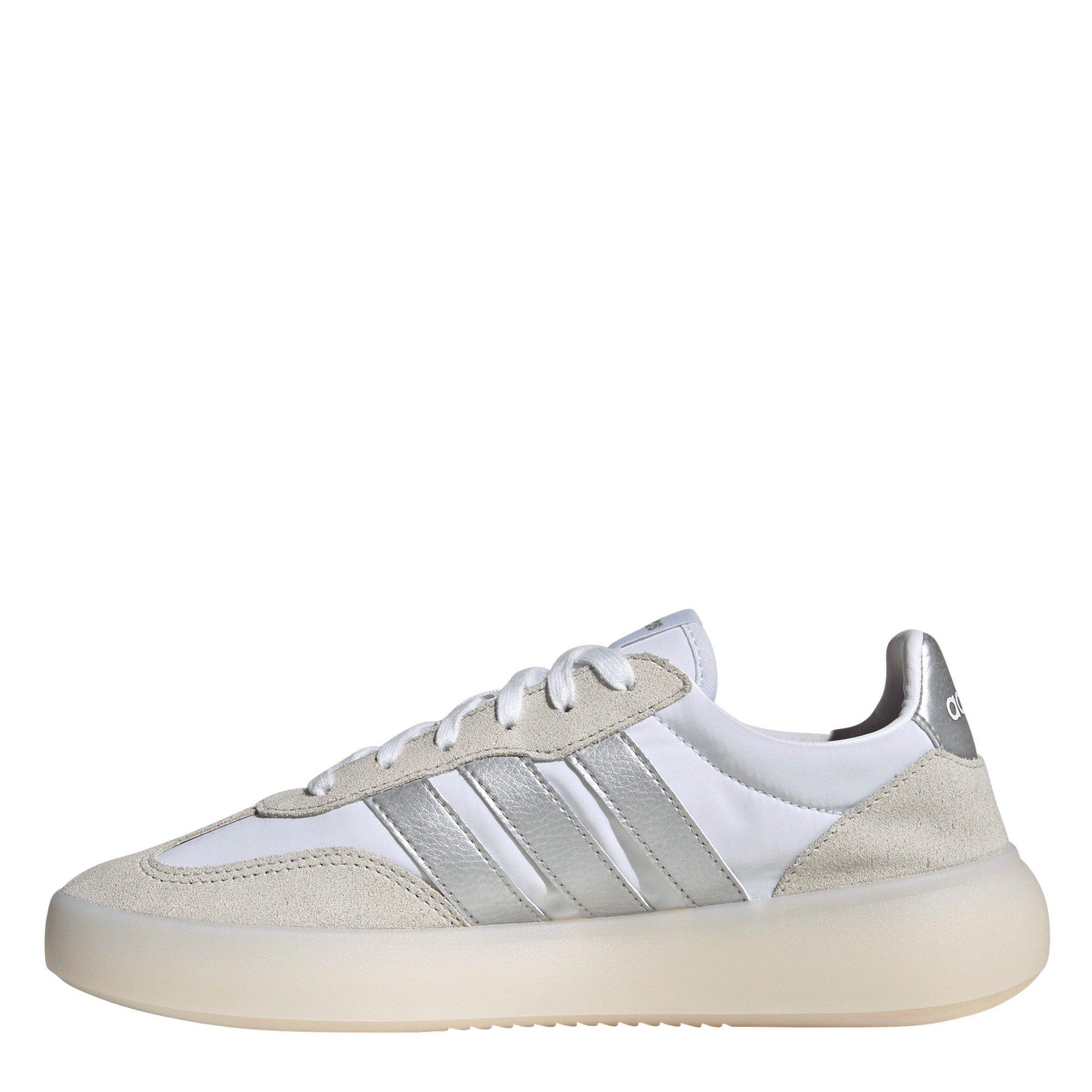 Wht/Silver/Grey - adidas - Women's Court Trainers - 2