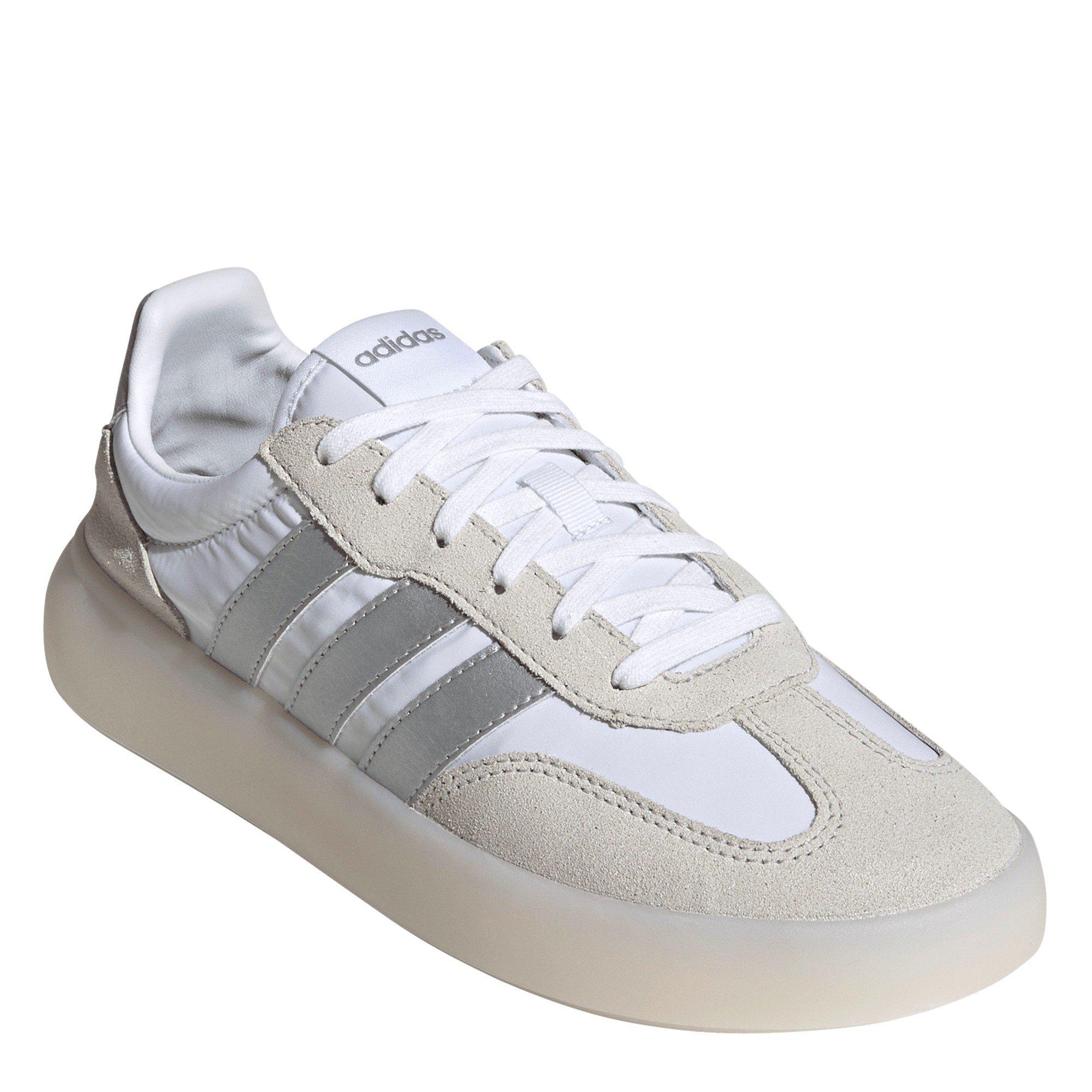 Wht/Silver/Grey - adidas - Women's Court Trainers - 3