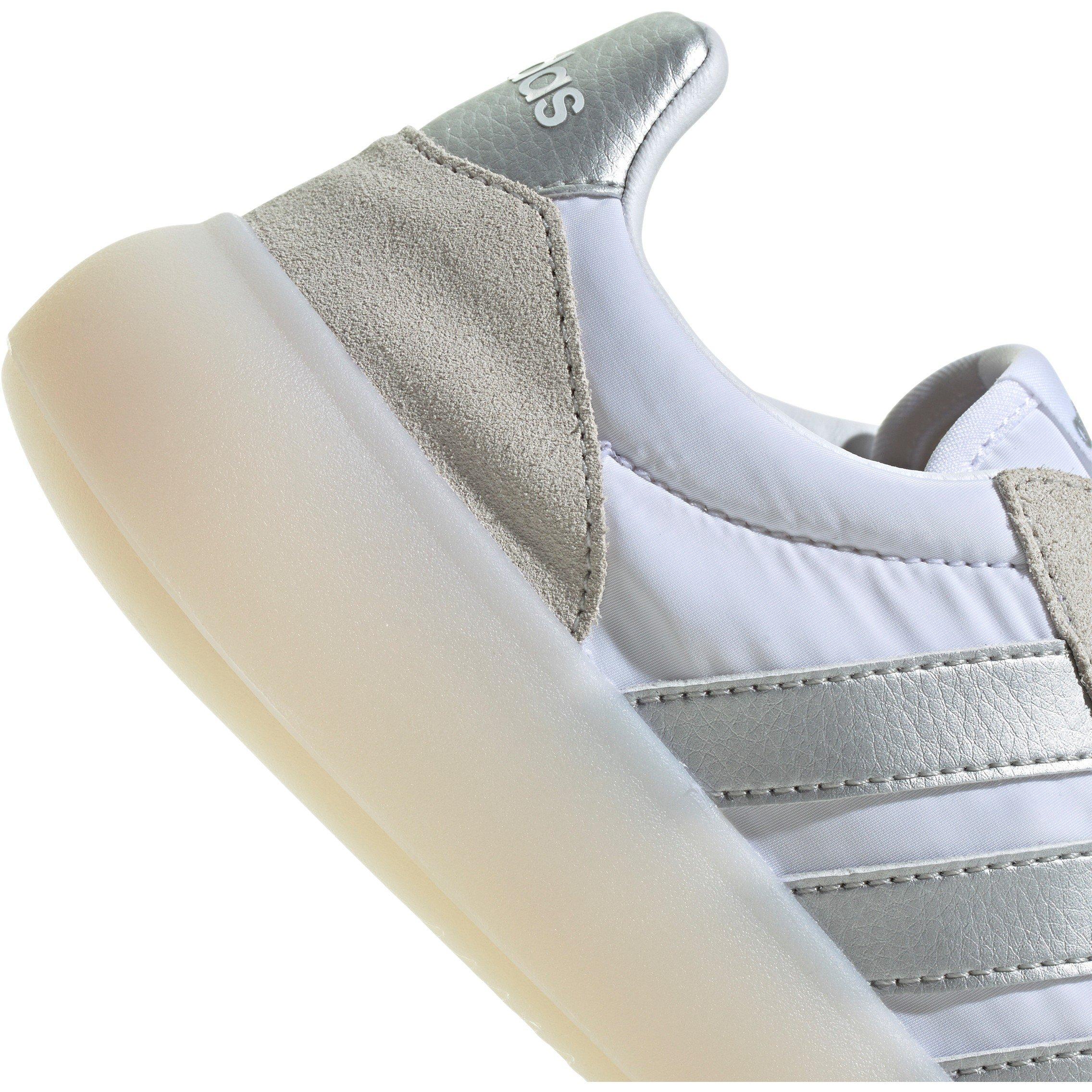 Wht/Silver/Grey - adidas - Women's Court Trainers - 8