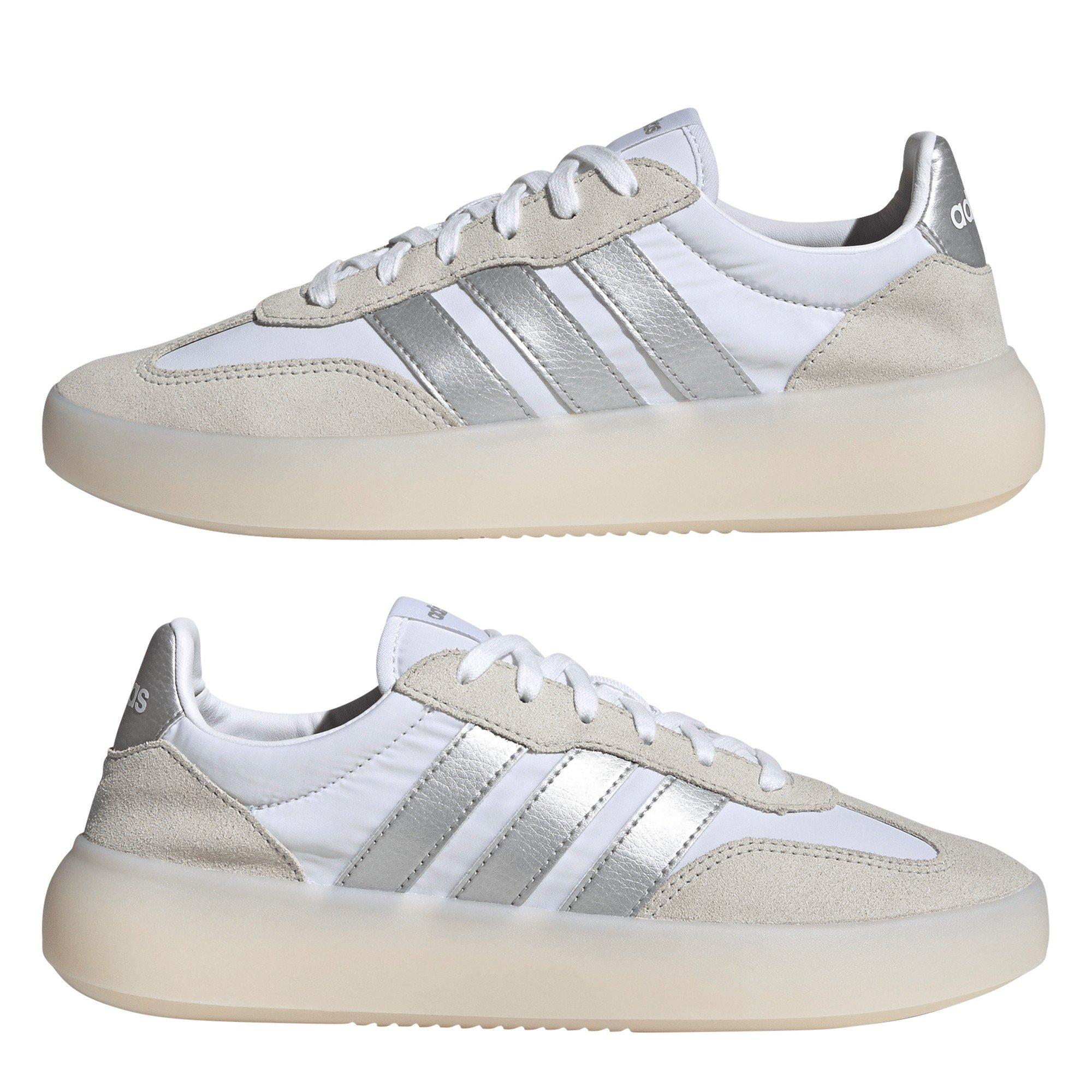 Wht/Silver/Grey - adidas - Women's Court Trainers - 9