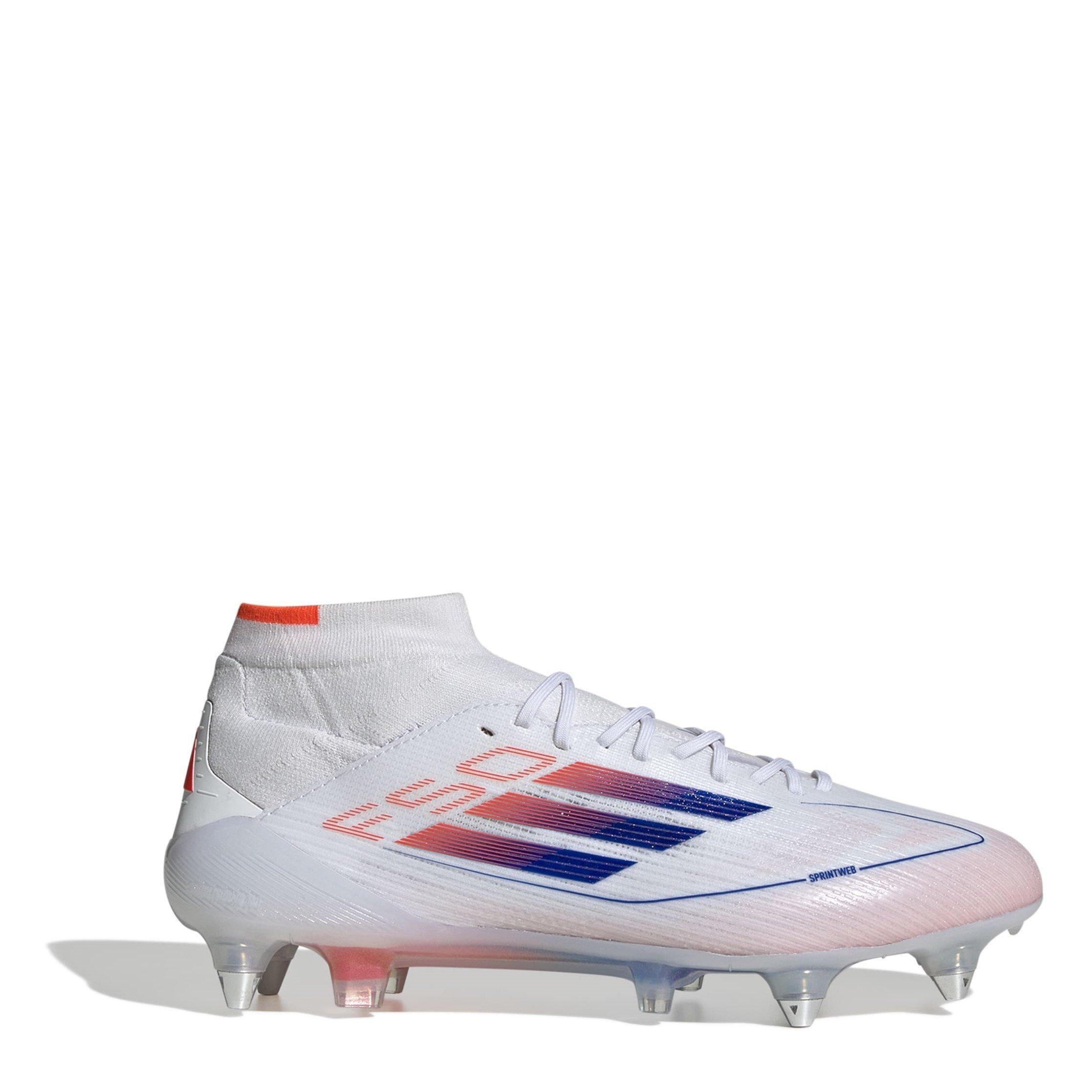 Hvid/Blå/Rød - adidas - F50 Elite Mid Womens Soft Ground Football Boots - 1