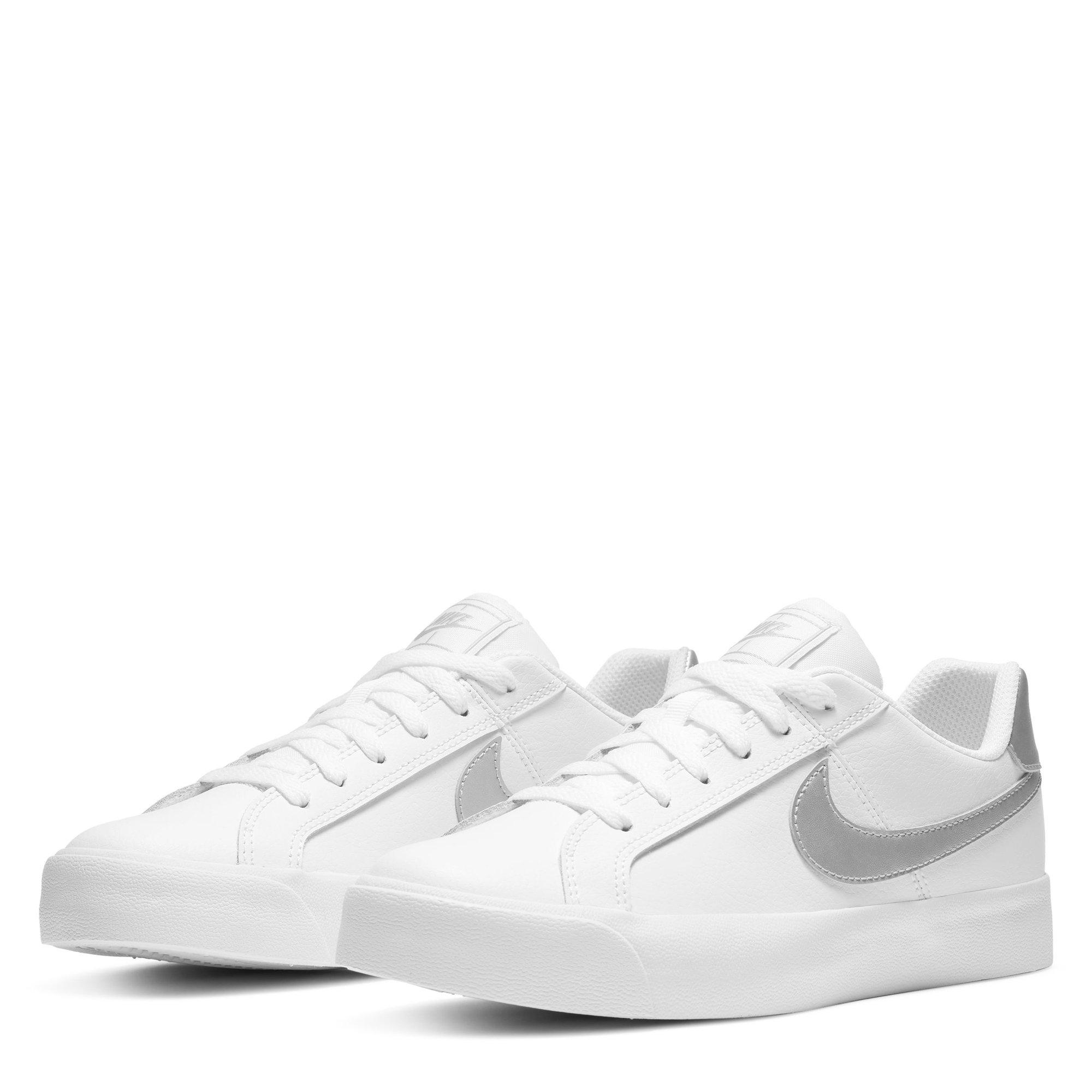 White/M Silv - Nike - Court Royale AC Womens Sneakers - 1