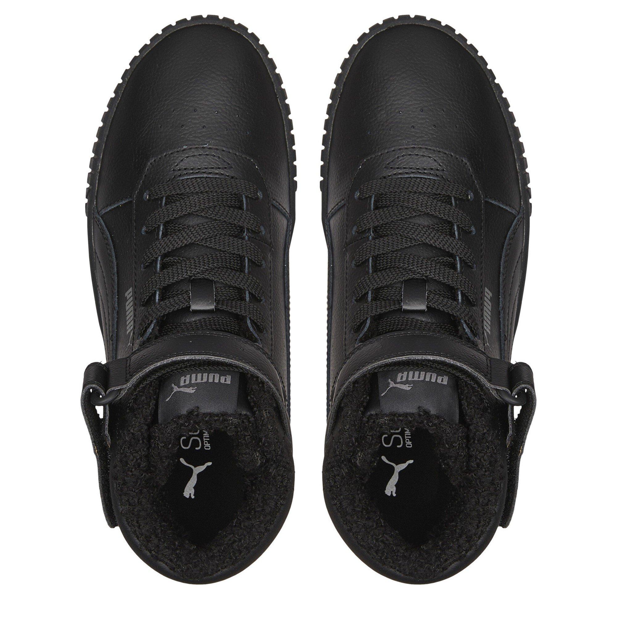 Black/Grey - Puma - Carina 2.0 Mid Wtr High-Top Trainers Womens - 6