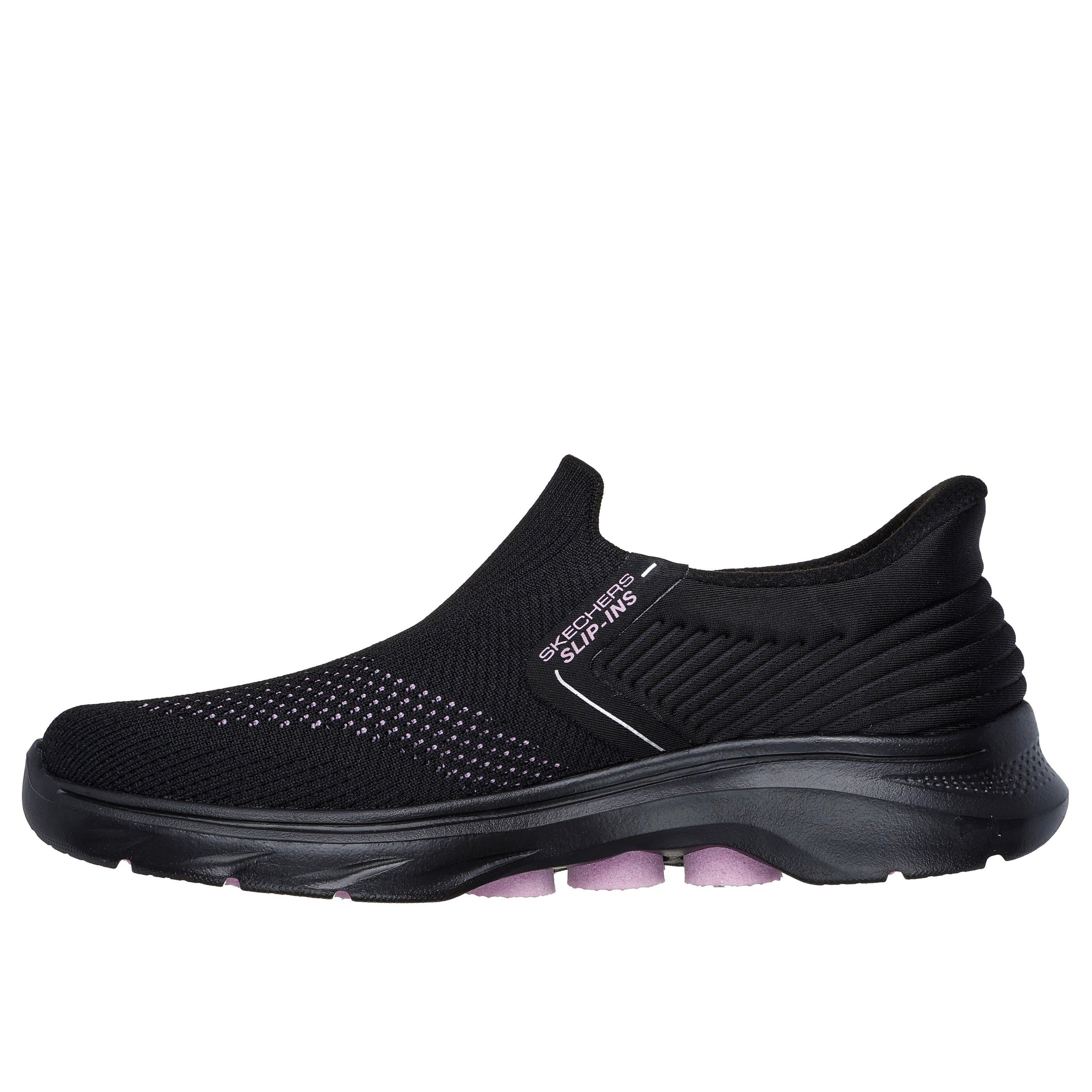 Blk Tex/Mv Tr - Skechers - GO WALK Ida Slip On Runners - 2