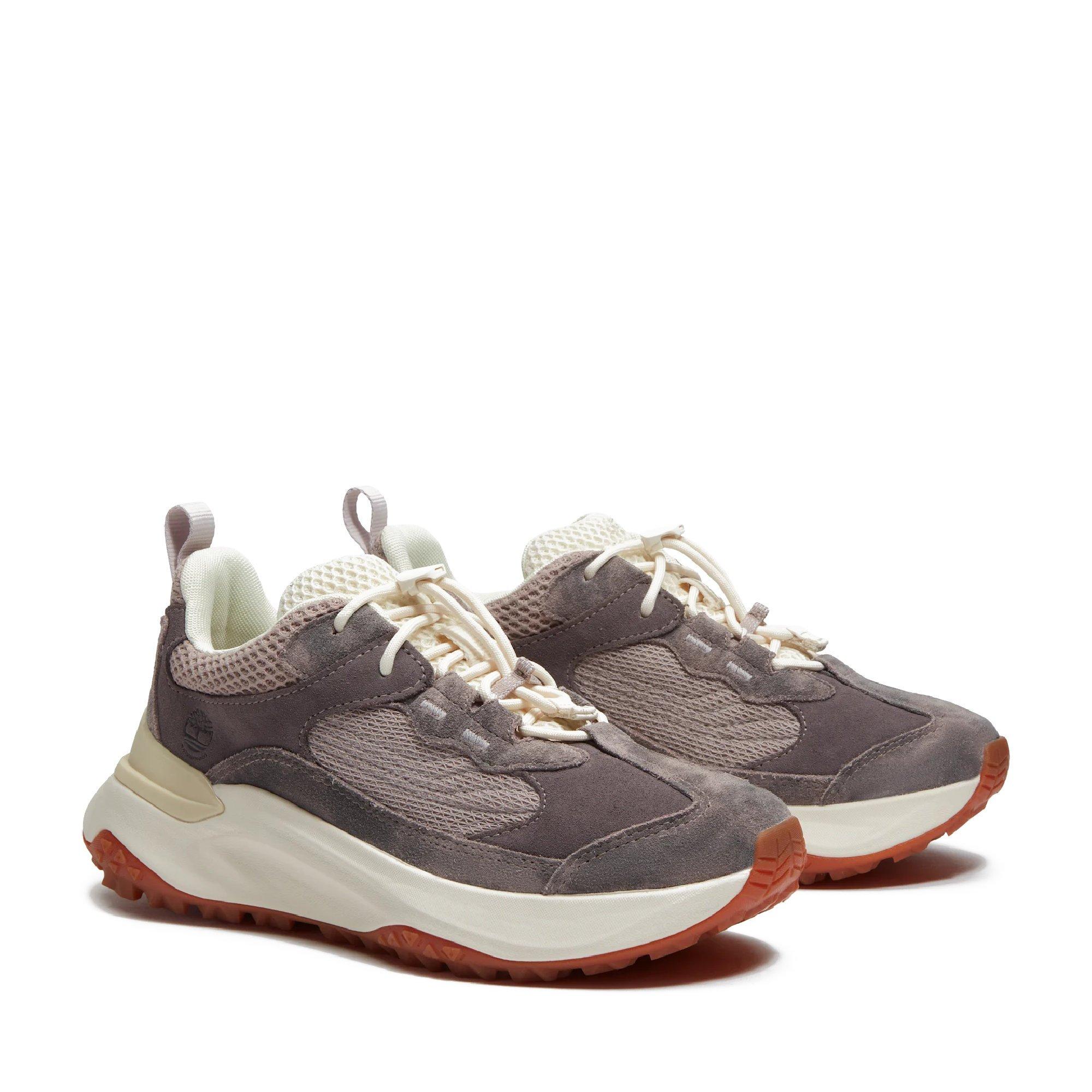 Purple Suede - Timberland - Women's Motion Access Low Leather Waterproof Chunky Trainers - 3