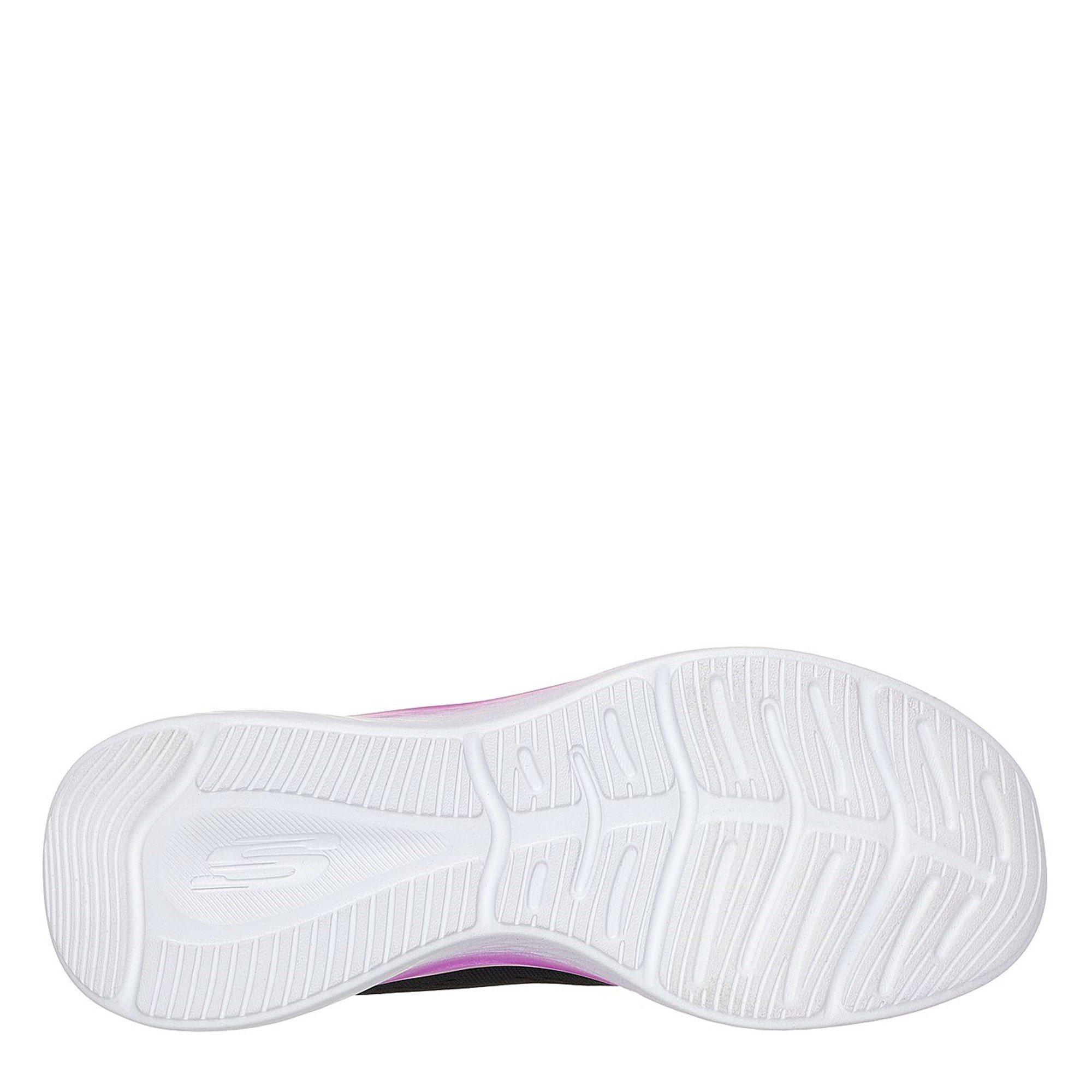 Negro/Morado - Skechers - Engineered Mesh Lace-Up Iridescent Low-Top Trainers - 4