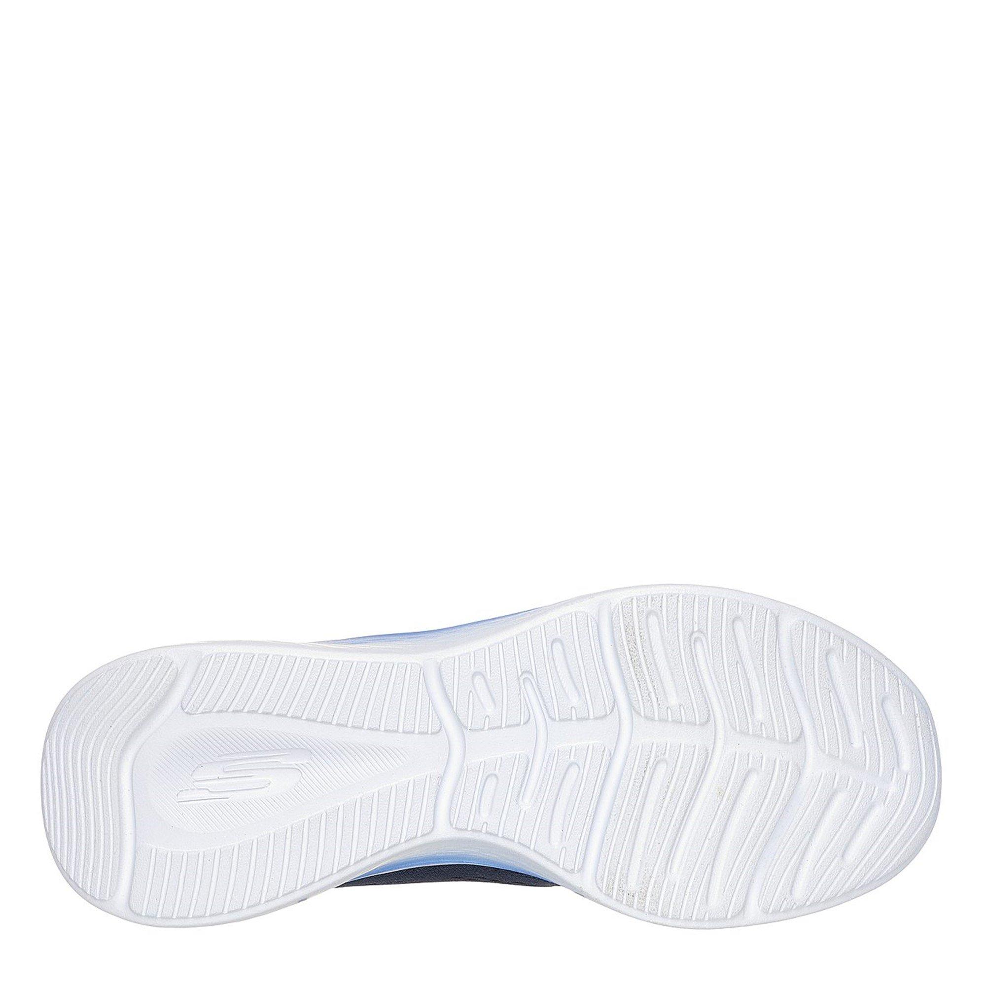 Marineblauw/Blauw - Skechers - Engineered Mesh Lace-Up Iridescent Low-Top Trainers - 4