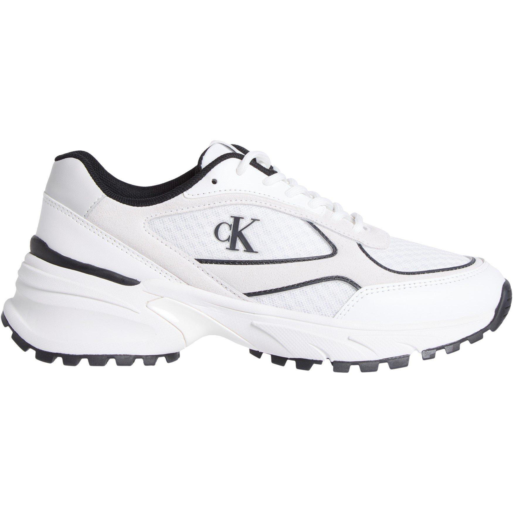 Calvin Klein Jeans Women's Hike Runner Chunky Trainers - White/Black - 6 (39)