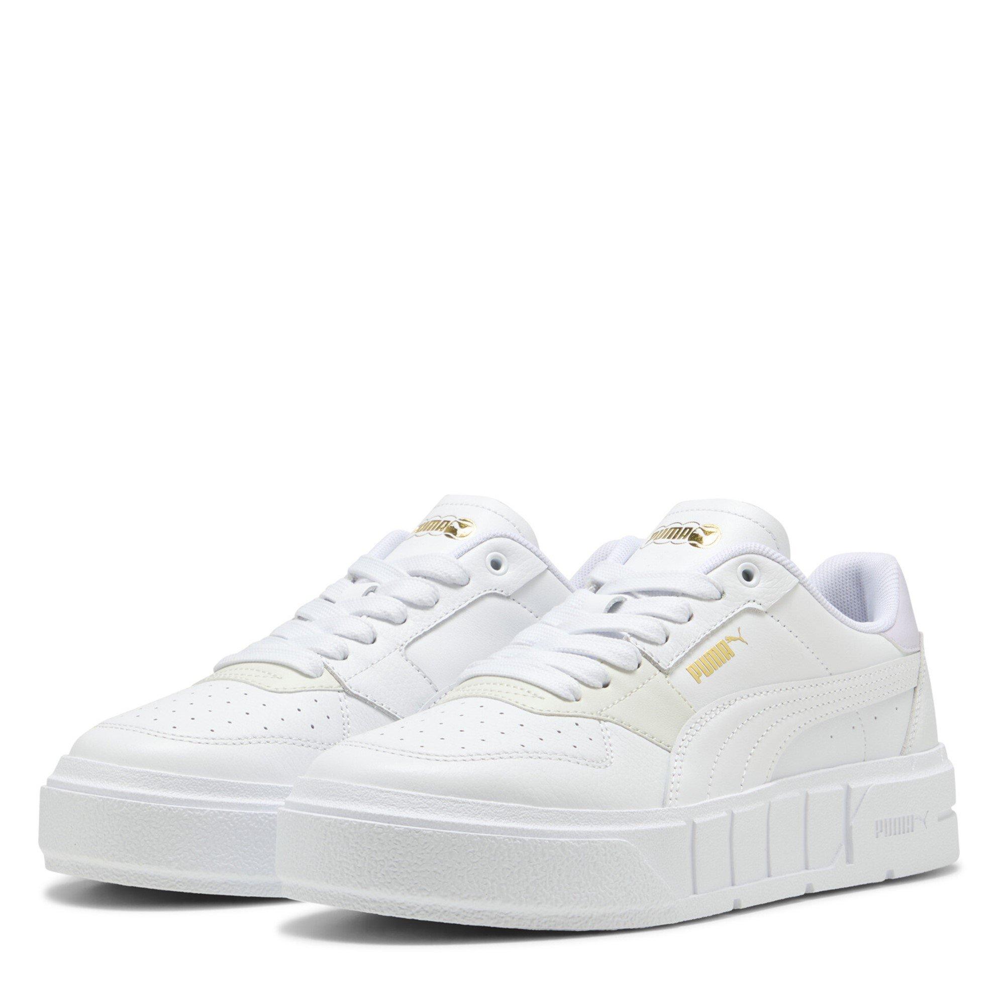 Puma Women's Cali Leather Court Trainers - Wht/Lilac - 5 (38)