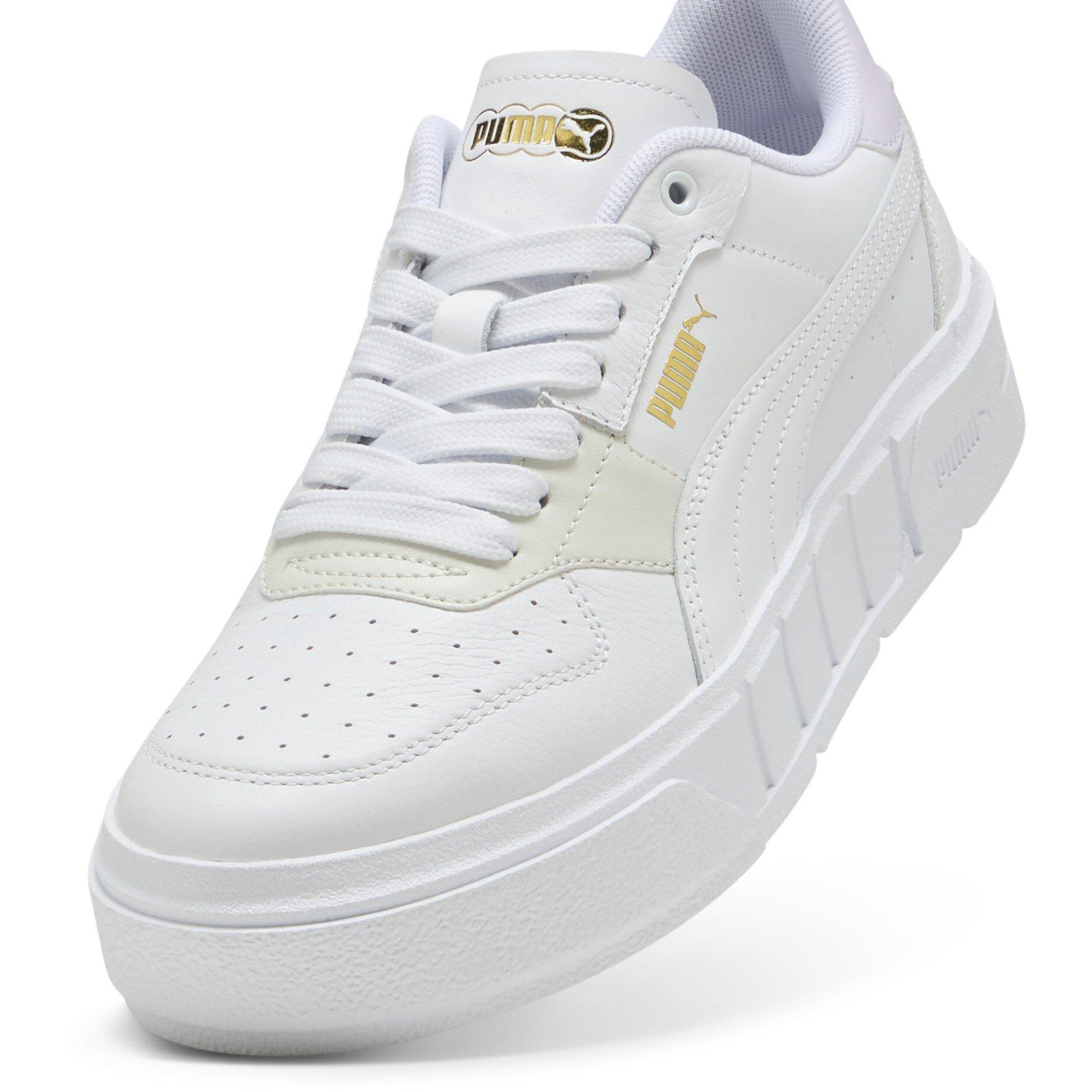 Wht/Lilac - Puma - Cali Leather Court Trainers - 6