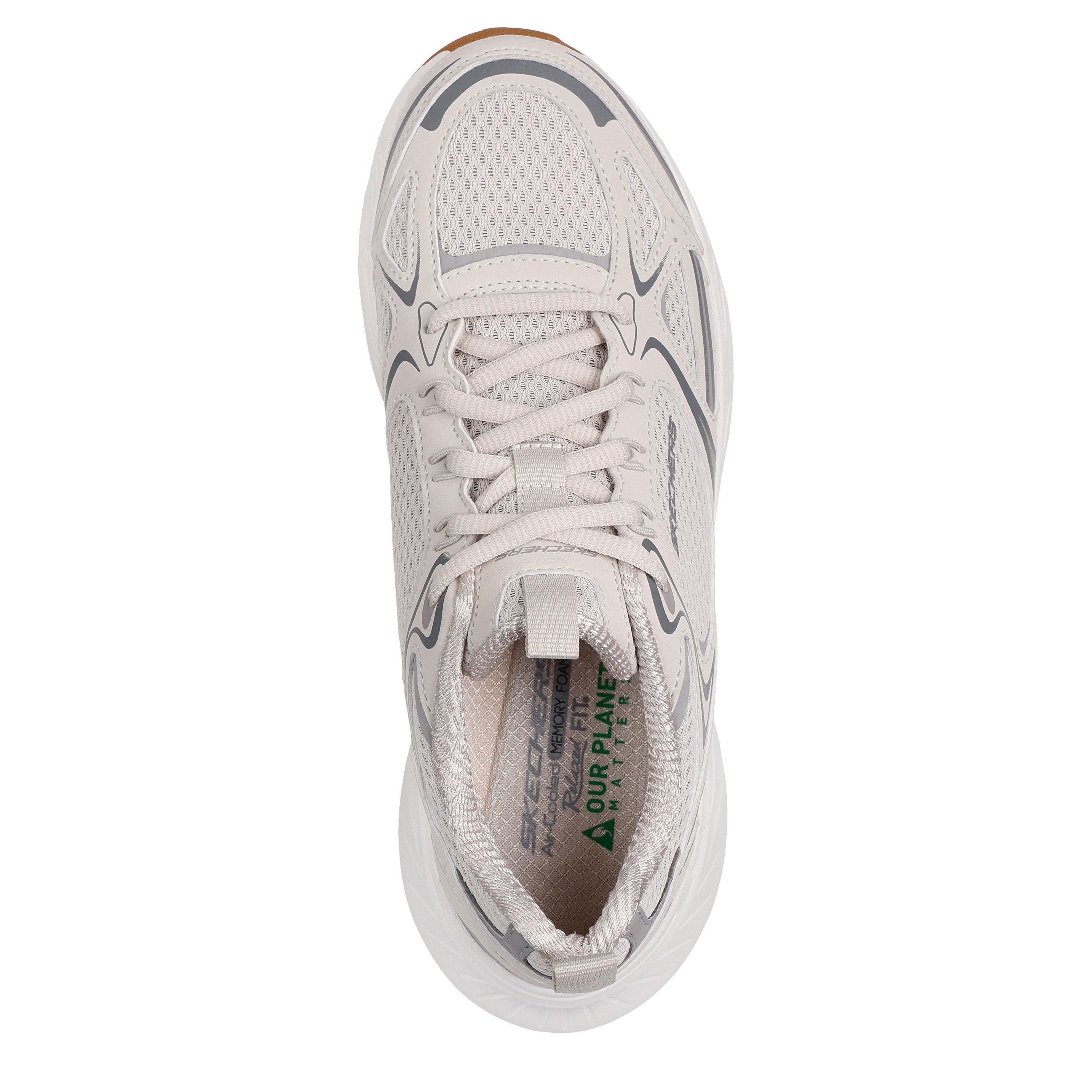 Natural - Skechers - Edgeride Silver Eclipse Casual Low-Top Trainers - 5