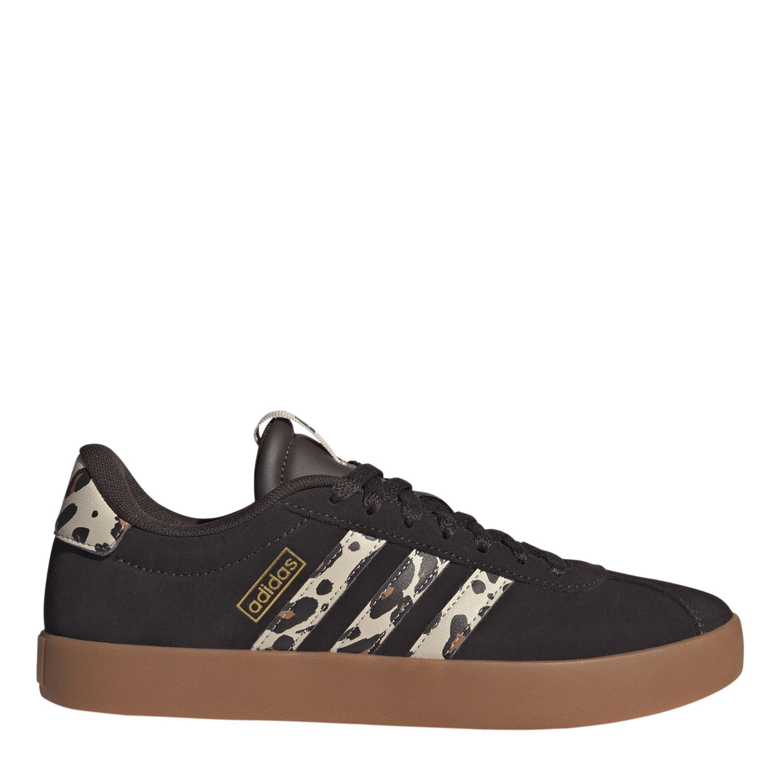 Adidas Women's Vl Court 3.0 - Brown/Leopard - 5.5 (38.7)