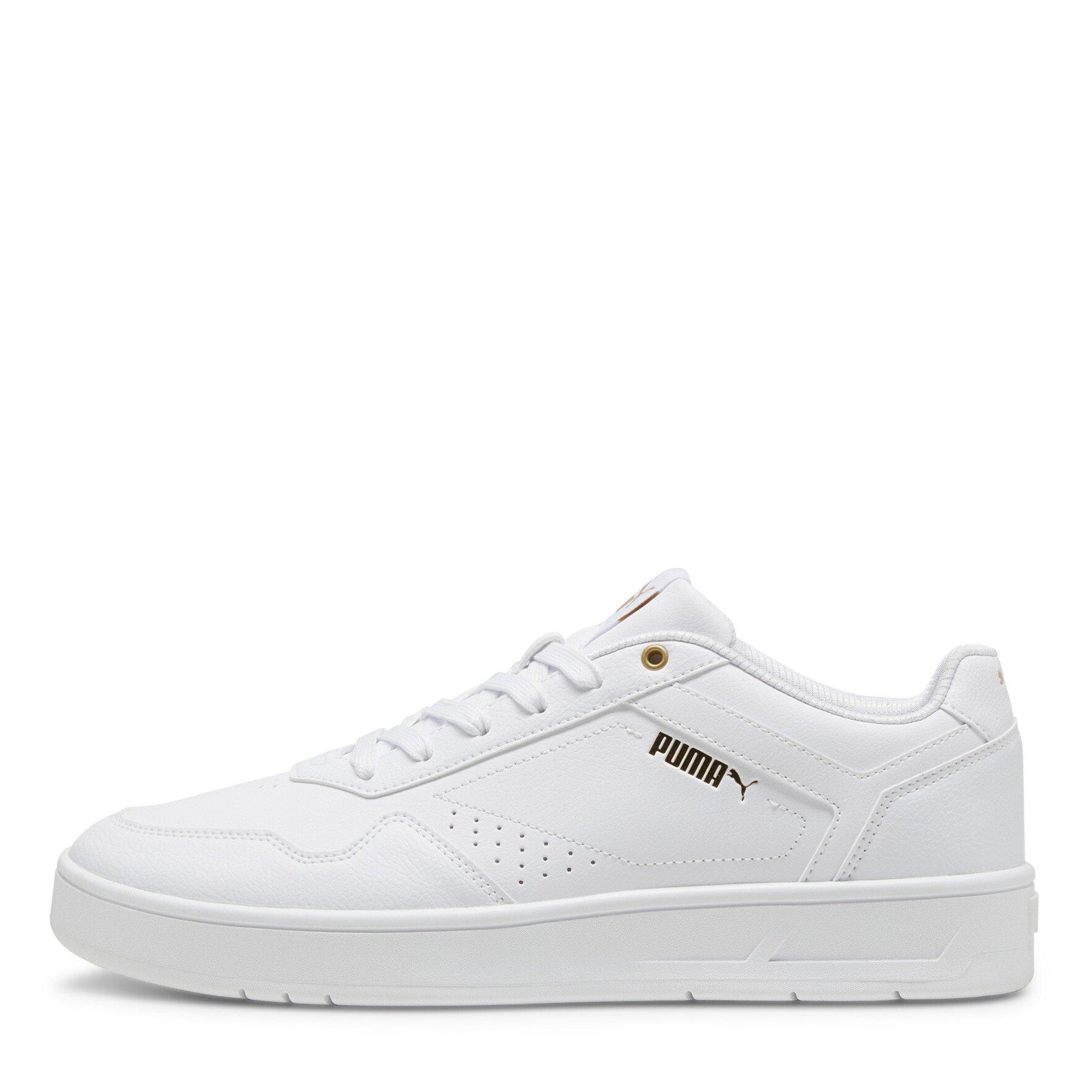  White/ Gold - Puma - Court Classic Womens Shoes - 2