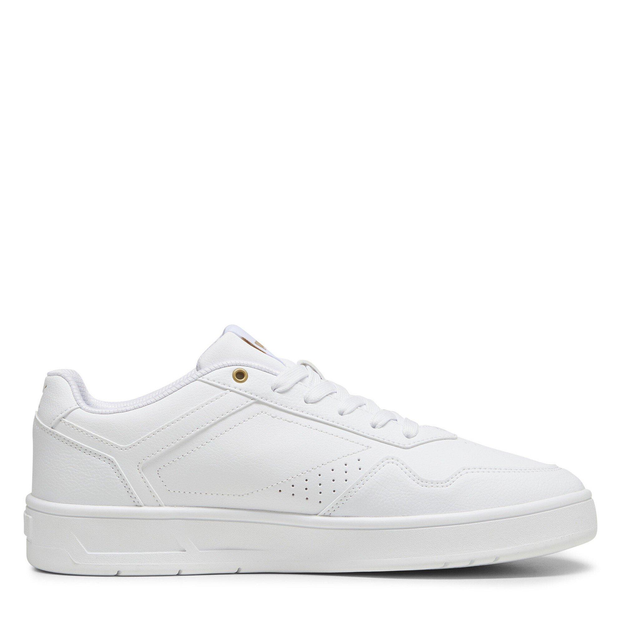  White/ Gold - Puma - Court Classic Womens Shoes - 4