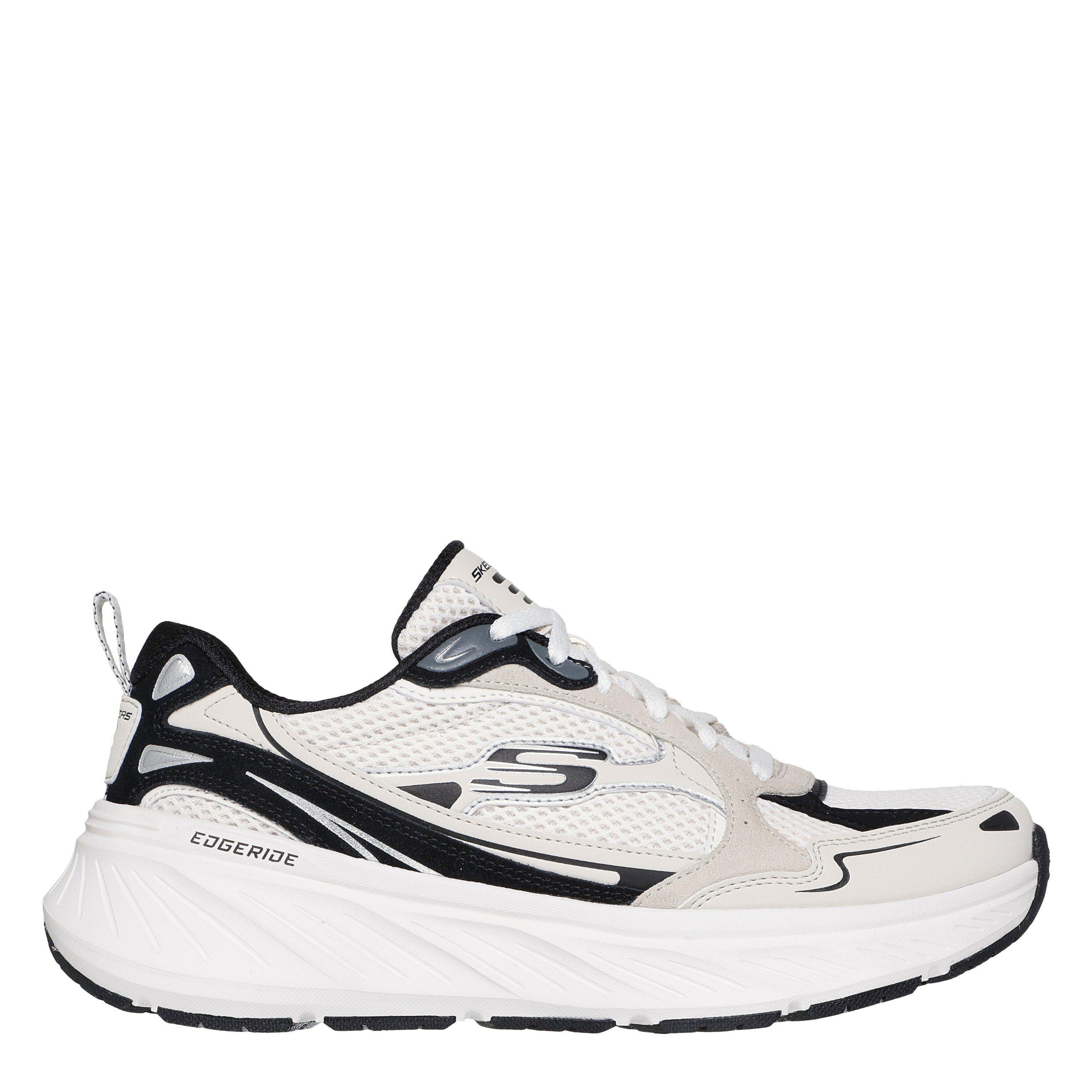 Skechers Women's Edgeride Casual Low-Top Trainers - Natural/Black - 4 (37)