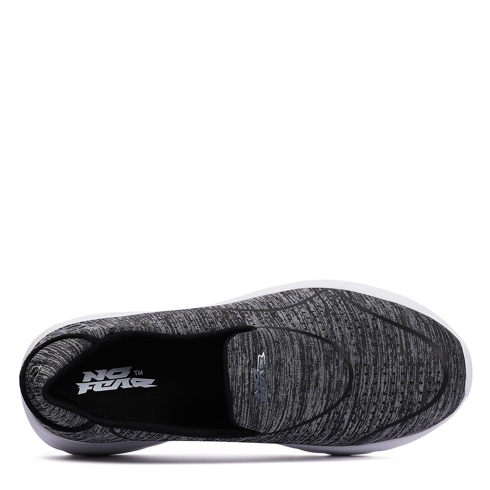 Black - No Fear - WISE 2.5 Slip On Trainers - 3