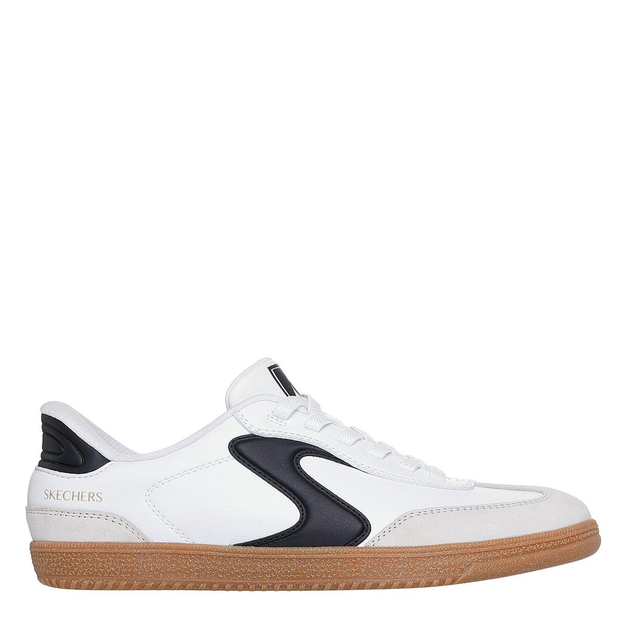 Bijelo/Crno - Skechers - Duraleather and Suede Overlay Bungee Low-Top Trainers - 3