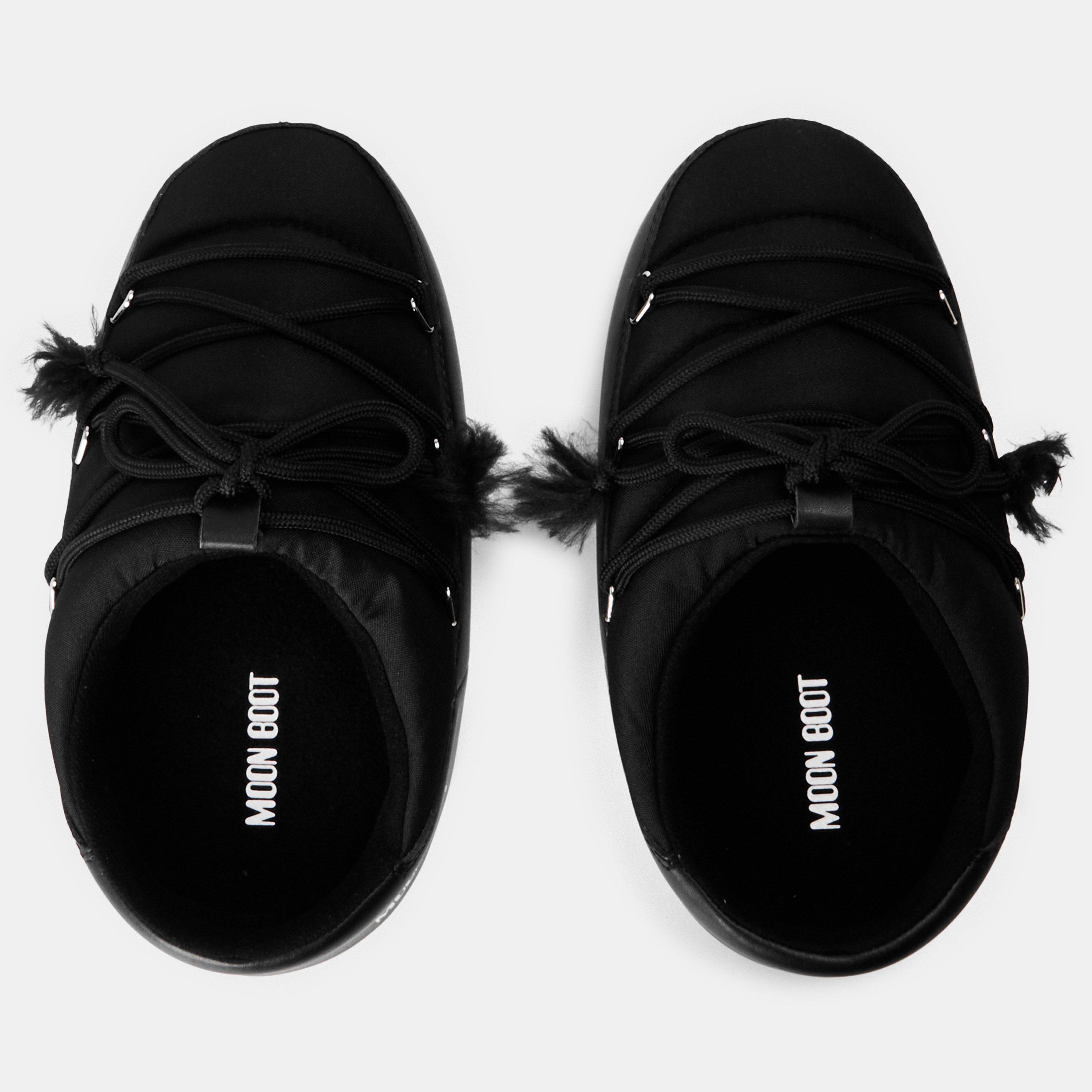 Nylon Black - Moon Boot - Women's Mule Snow Boots - 4