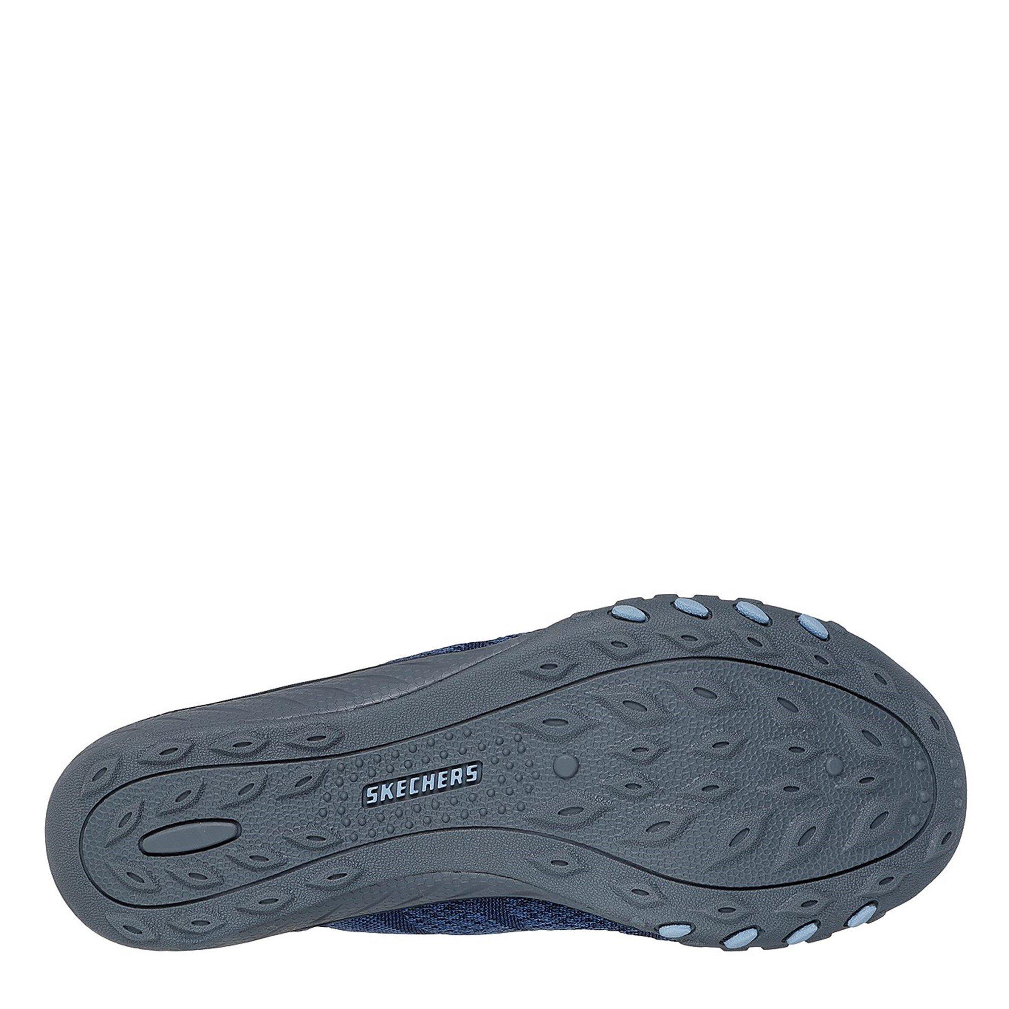Navy - Skechers - Breathe Easy Slip On Trainers - 4