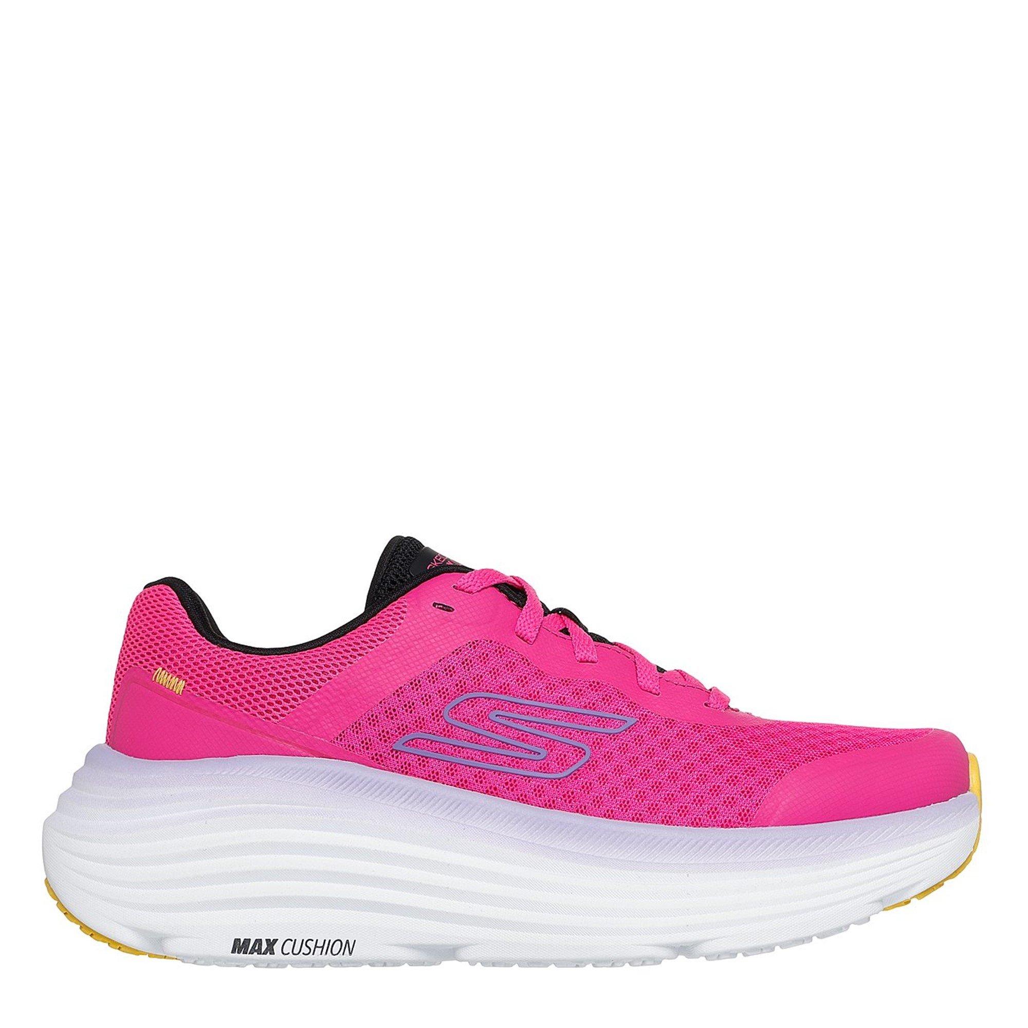 Raspberry - Skechers - Engineered Mesh Lace-Up Low-Top Trainers - 3