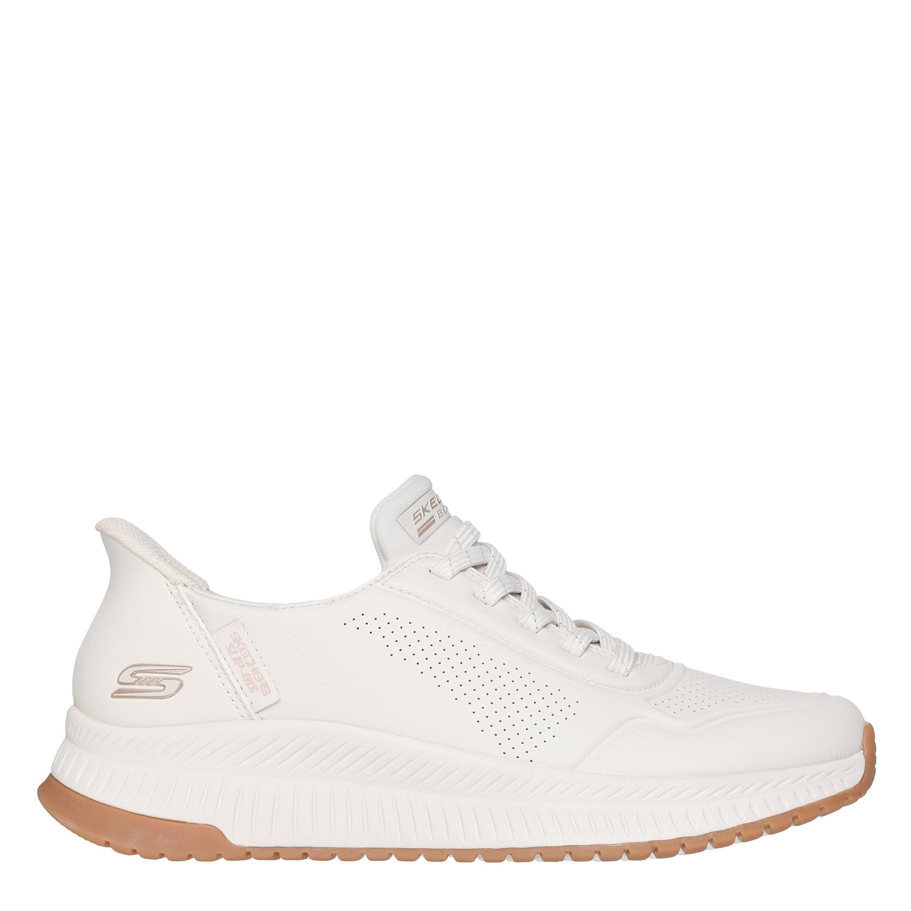 White - Skechers - Women's Bobs Squad Slip On Trainers - 3