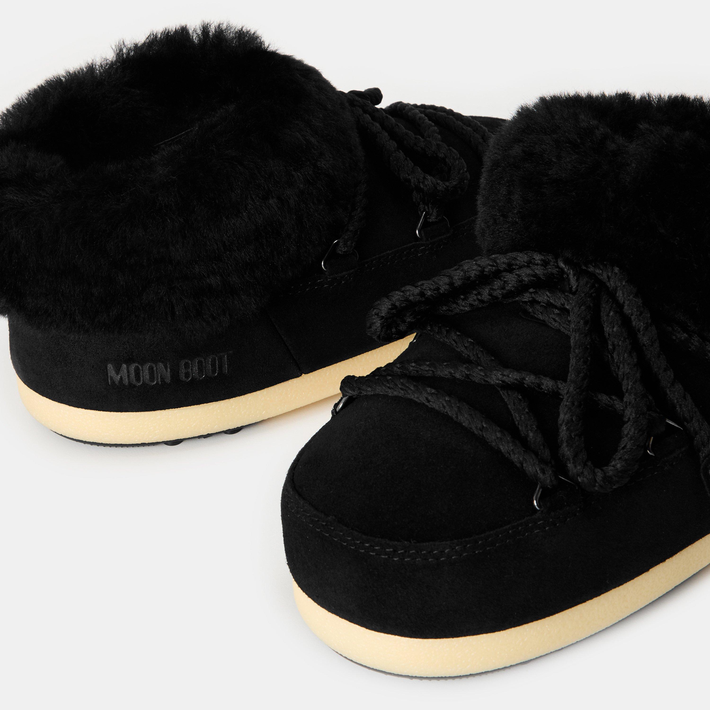 Suede Blk Nat - Moon Boot - Women's Mule Snow Boots - 3