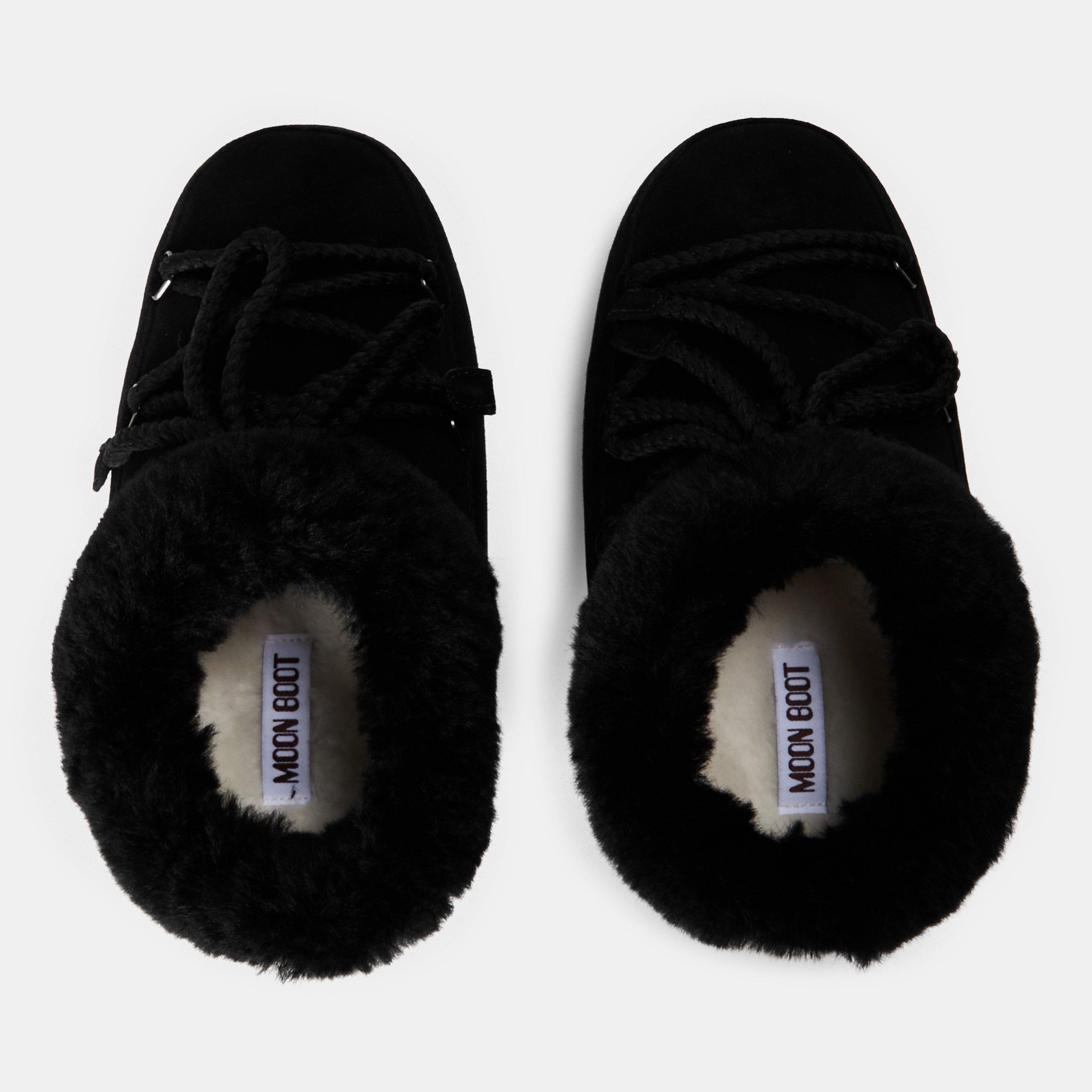 Suede Blk Nat - Moon Boot - Women's Mule Snow Boots - 4