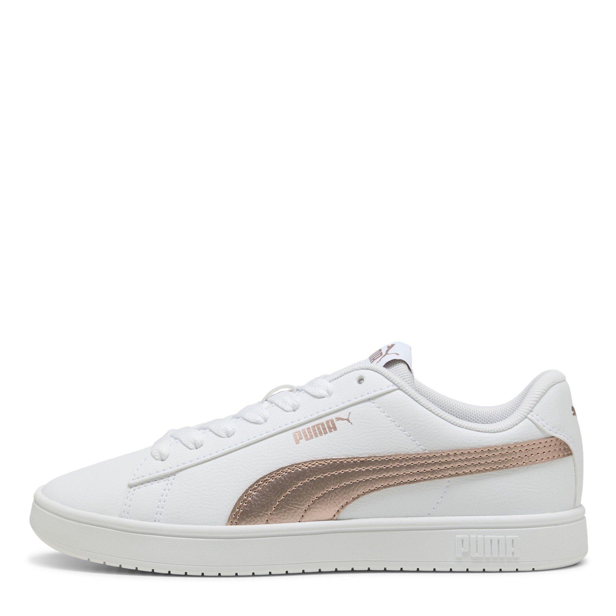  White/Gold - Puma - Rickie Classic Womens Sneakers - 2