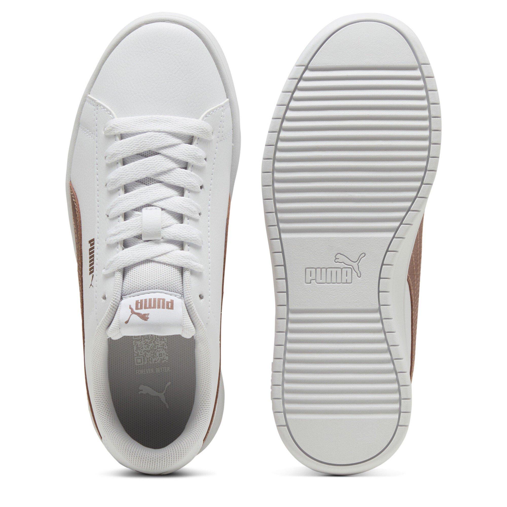  White/Gold - Puma - Rickie Classic Womens Sneakers - 3