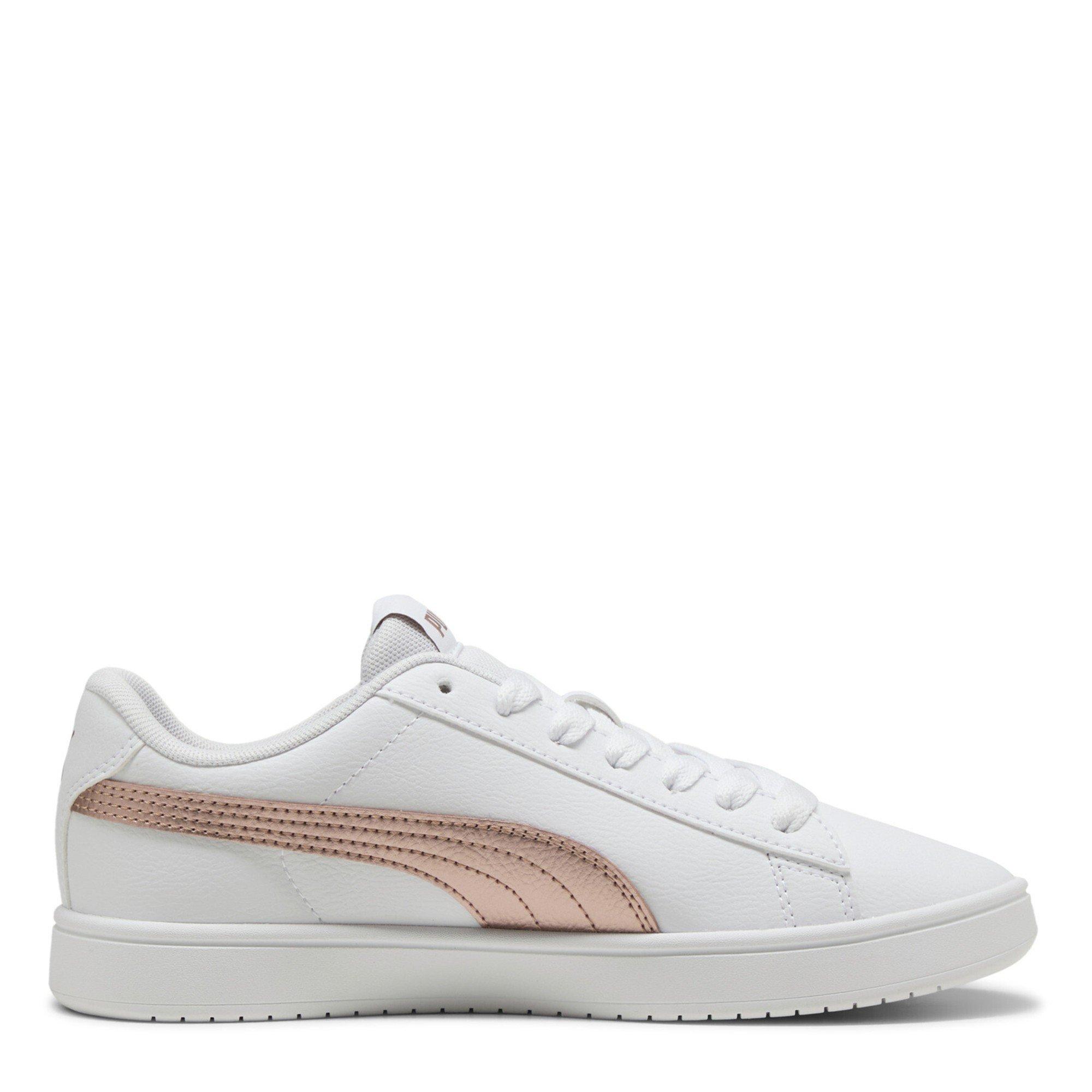  White/Gold - Puma - Rickie Classic Womens Sneakers - 4