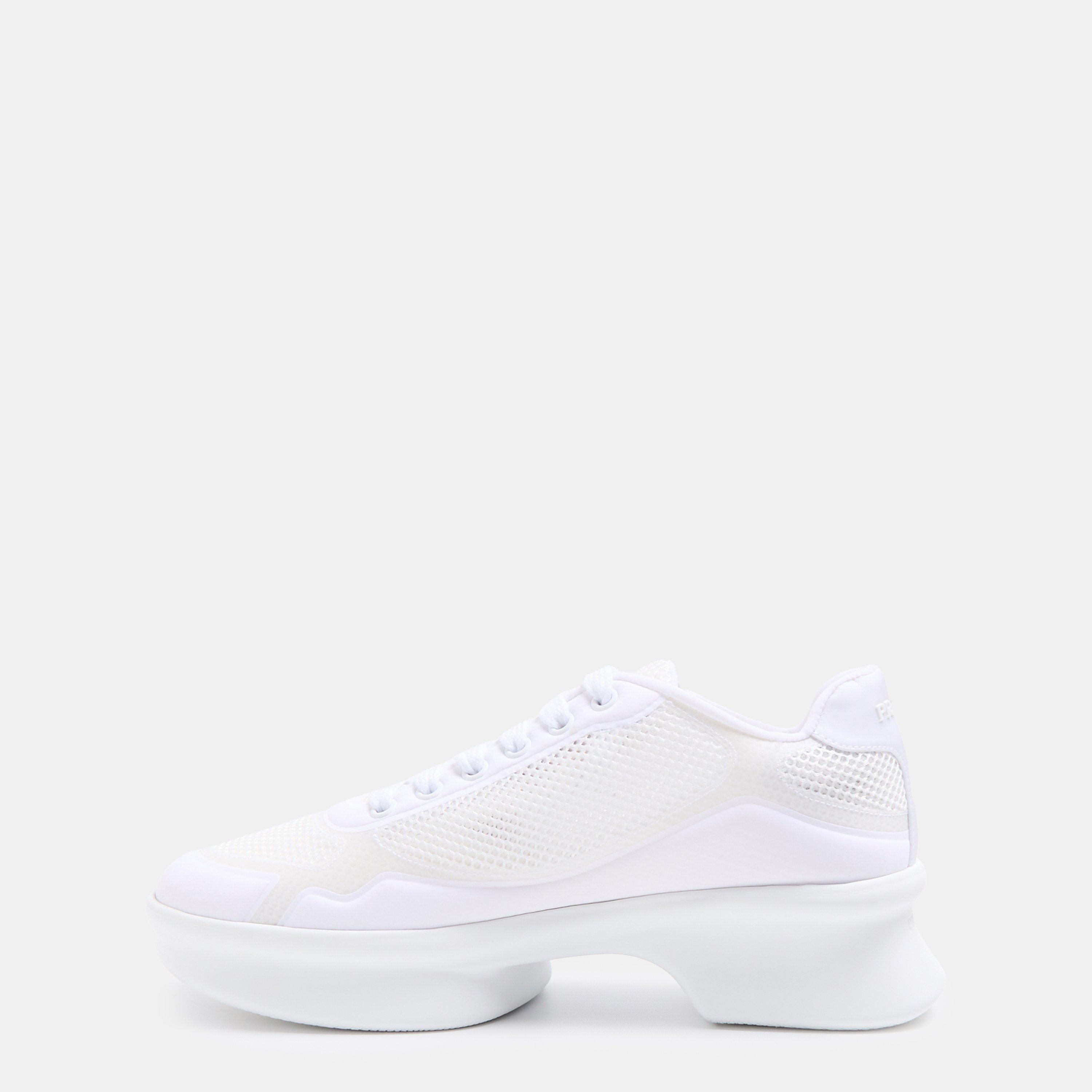 Bianco - Prada - Women's Nylon and Mesh Chunky Trainers - 2