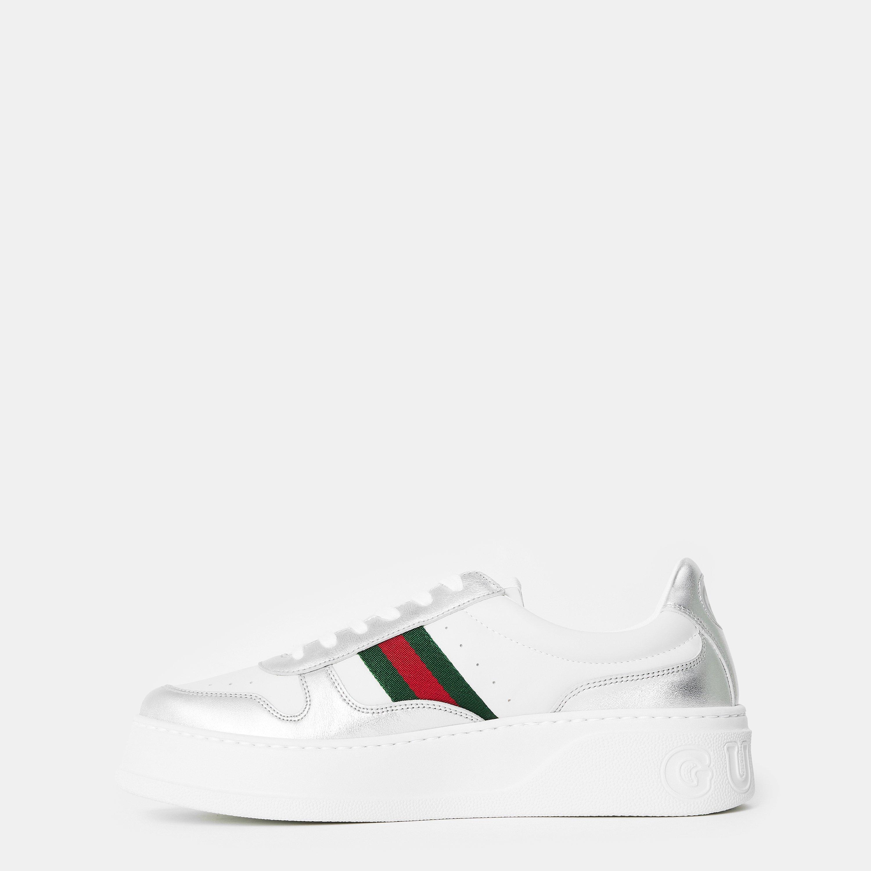 White/Silver - Gucci - Women's Chunky Trainers - 2
