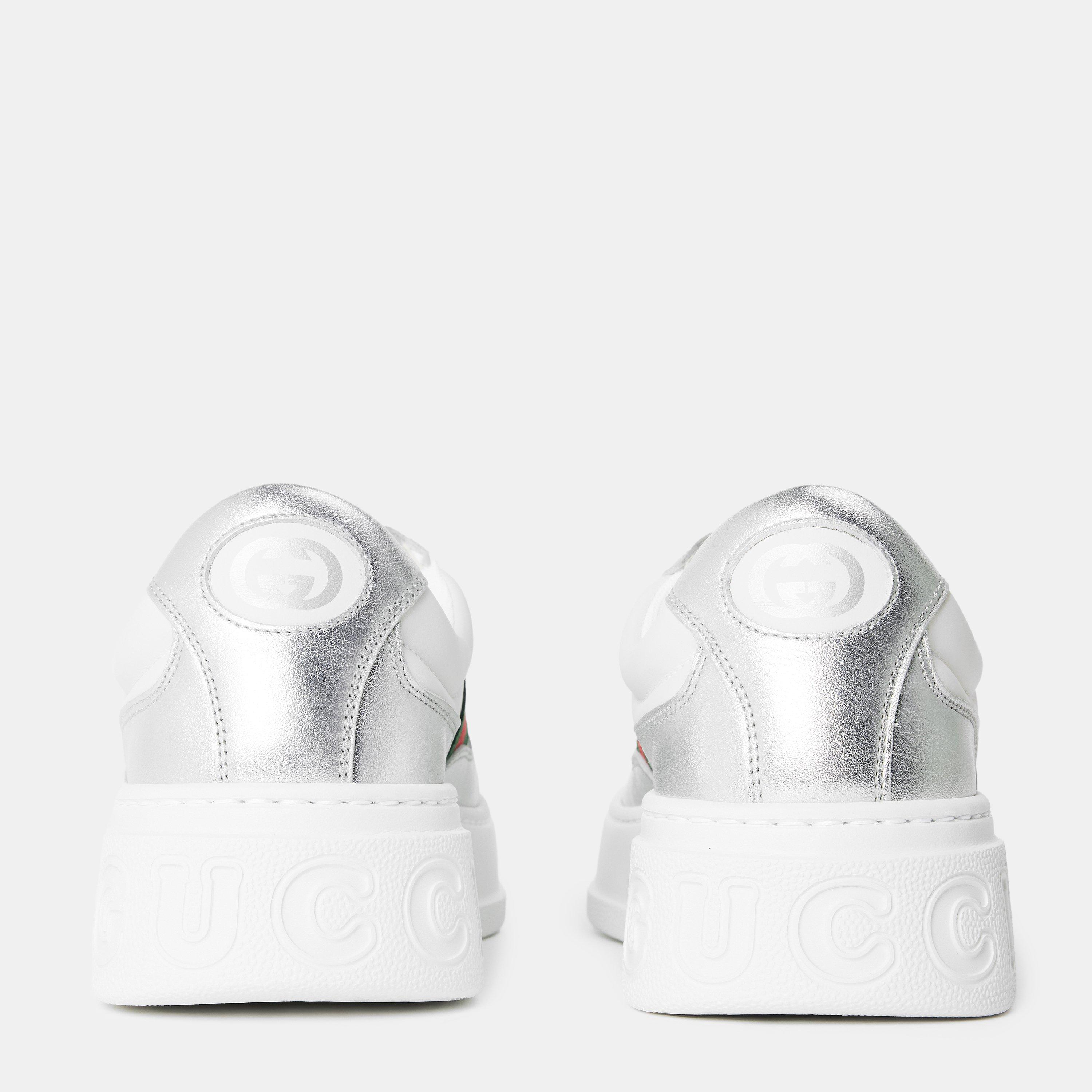 White/Silver - Gucci - Women's Chunky Trainers - 4