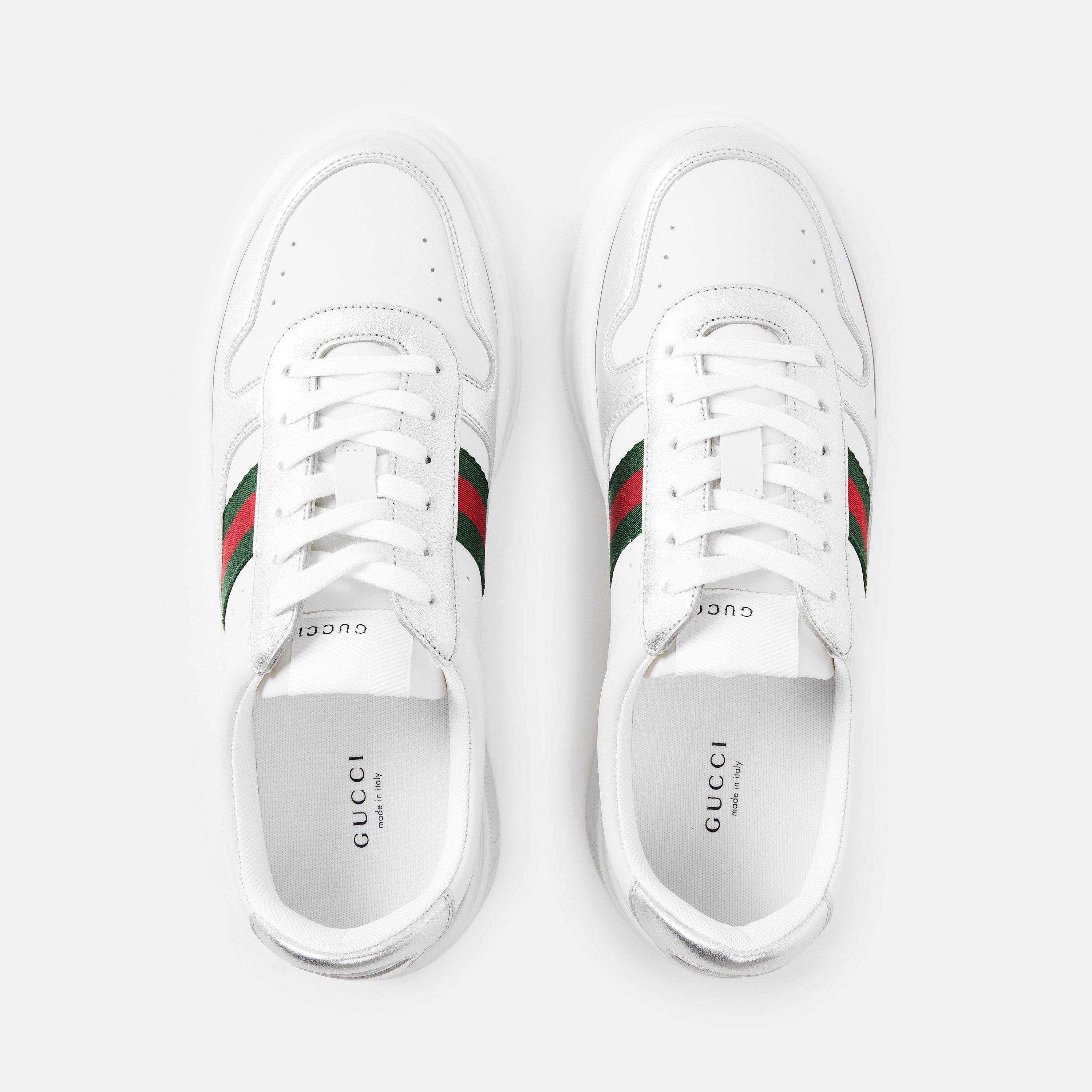 White/Silver - Gucci - Women's Chunky Trainers - 5