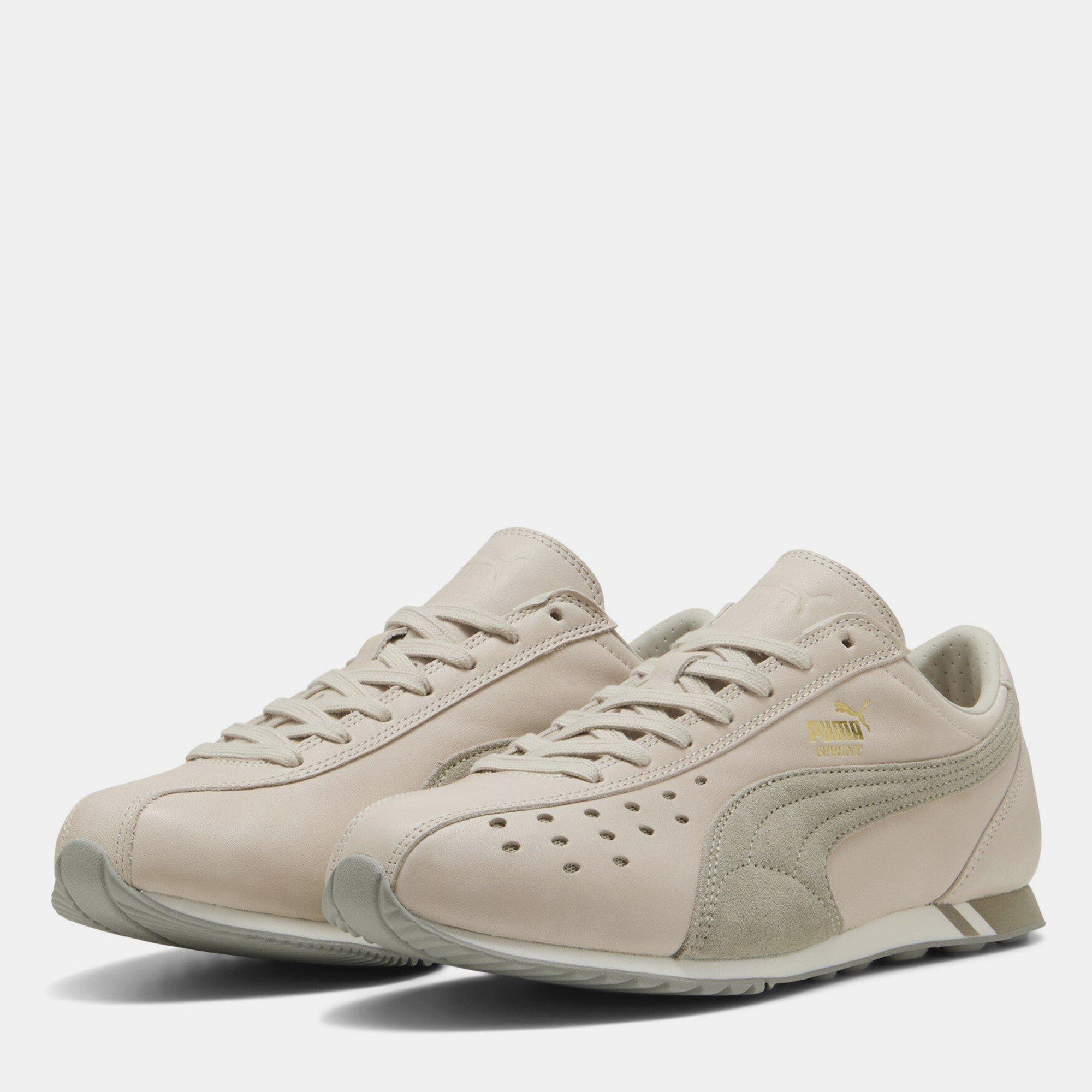 Puma Women's Sprint Prem Low-Top Trainers - Desert Dust - Size 5 (38)