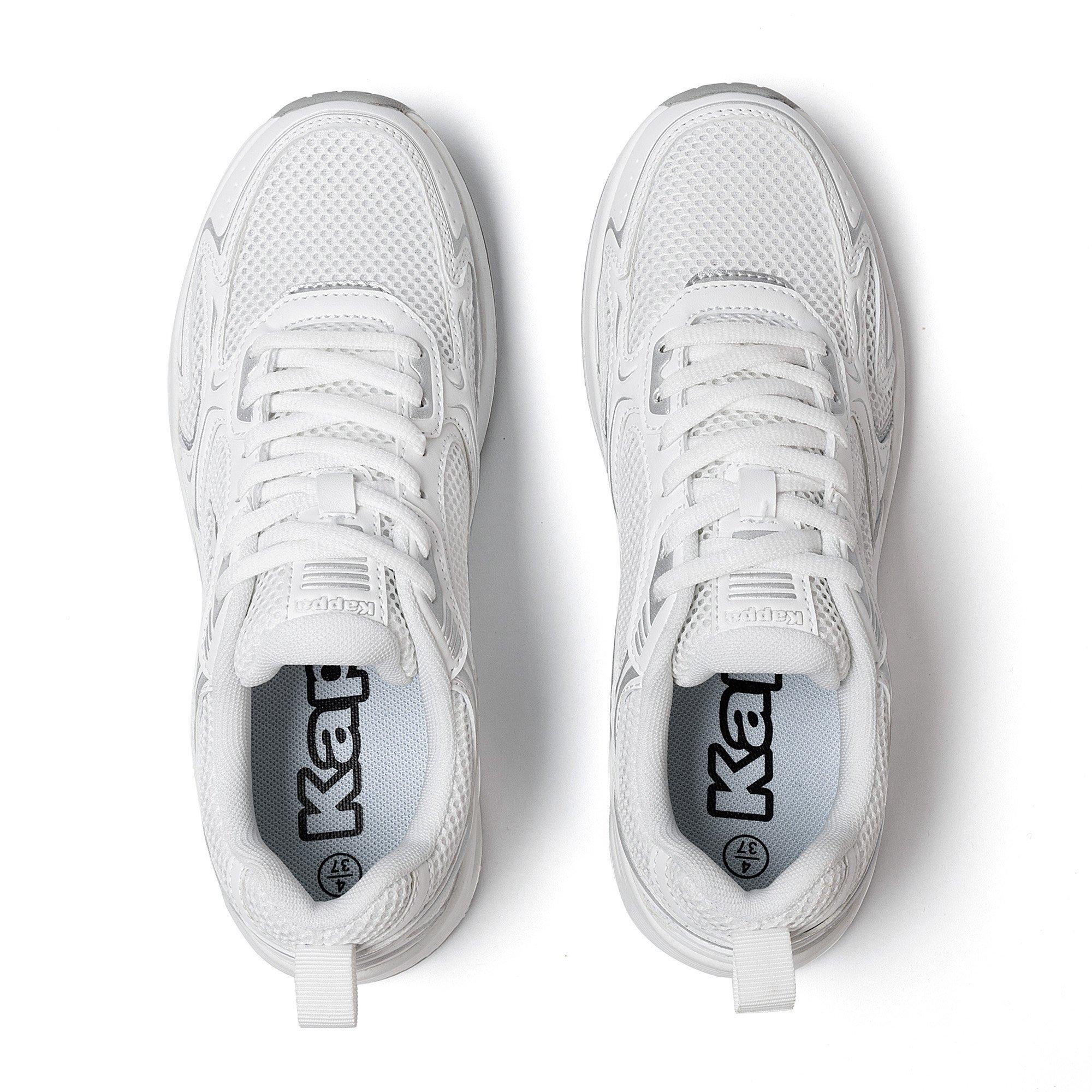 Wht/Silber - Kappa - Sole Women Trainers - 4