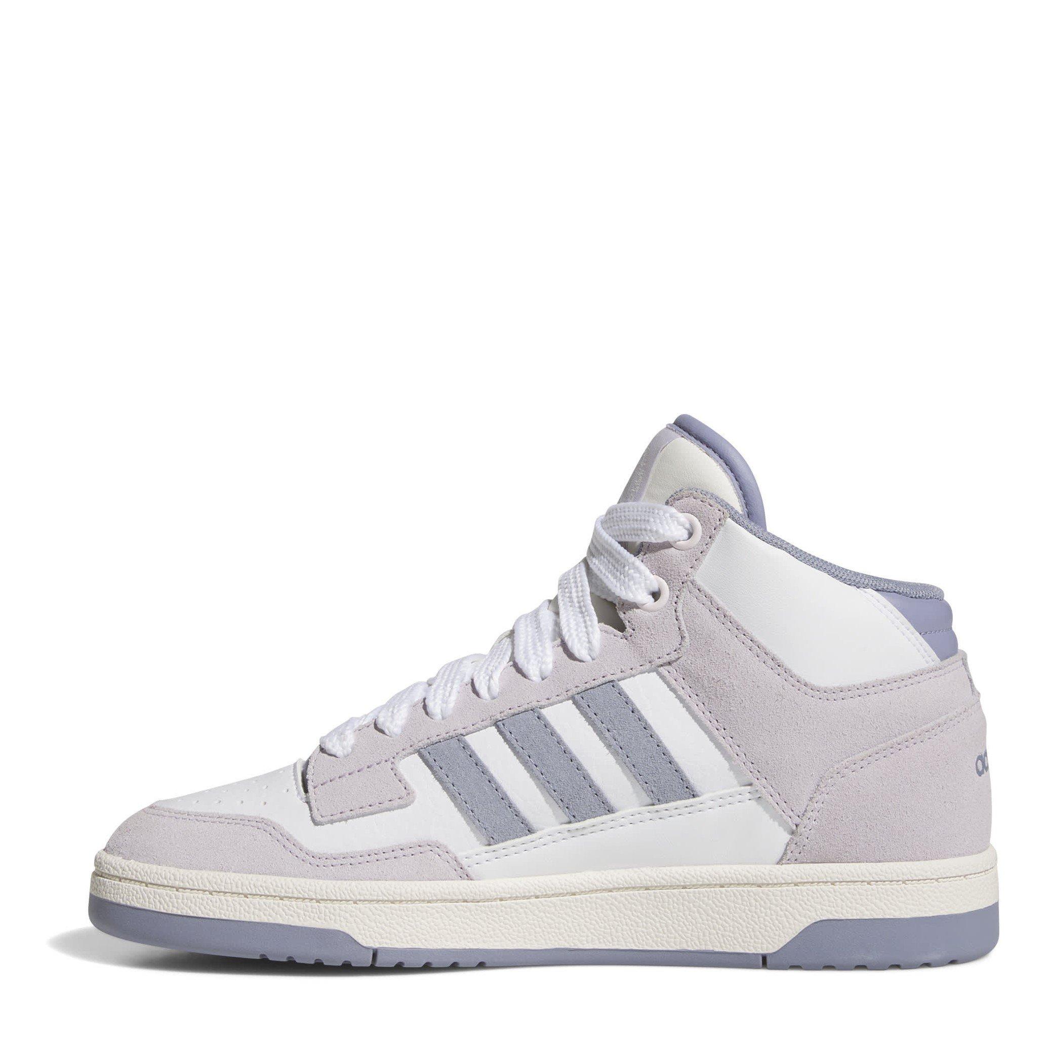 Wht/Liliac - adidas - Rapid Court Mid Shoes Womens - 2