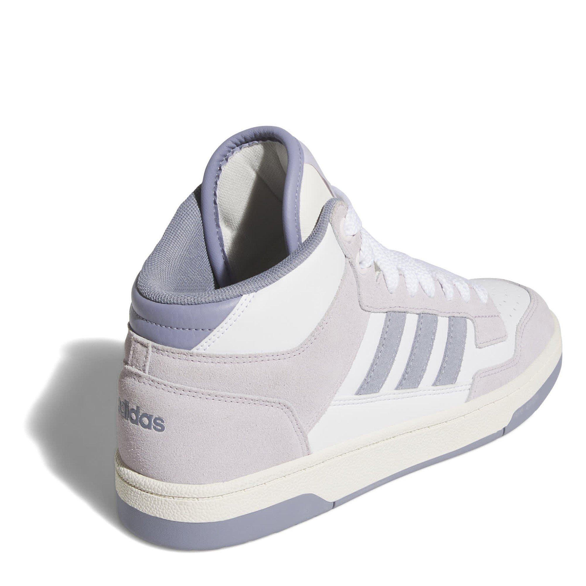 Wht/Liliac - adidas - Rapid Court Mid Shoes Womens - 4