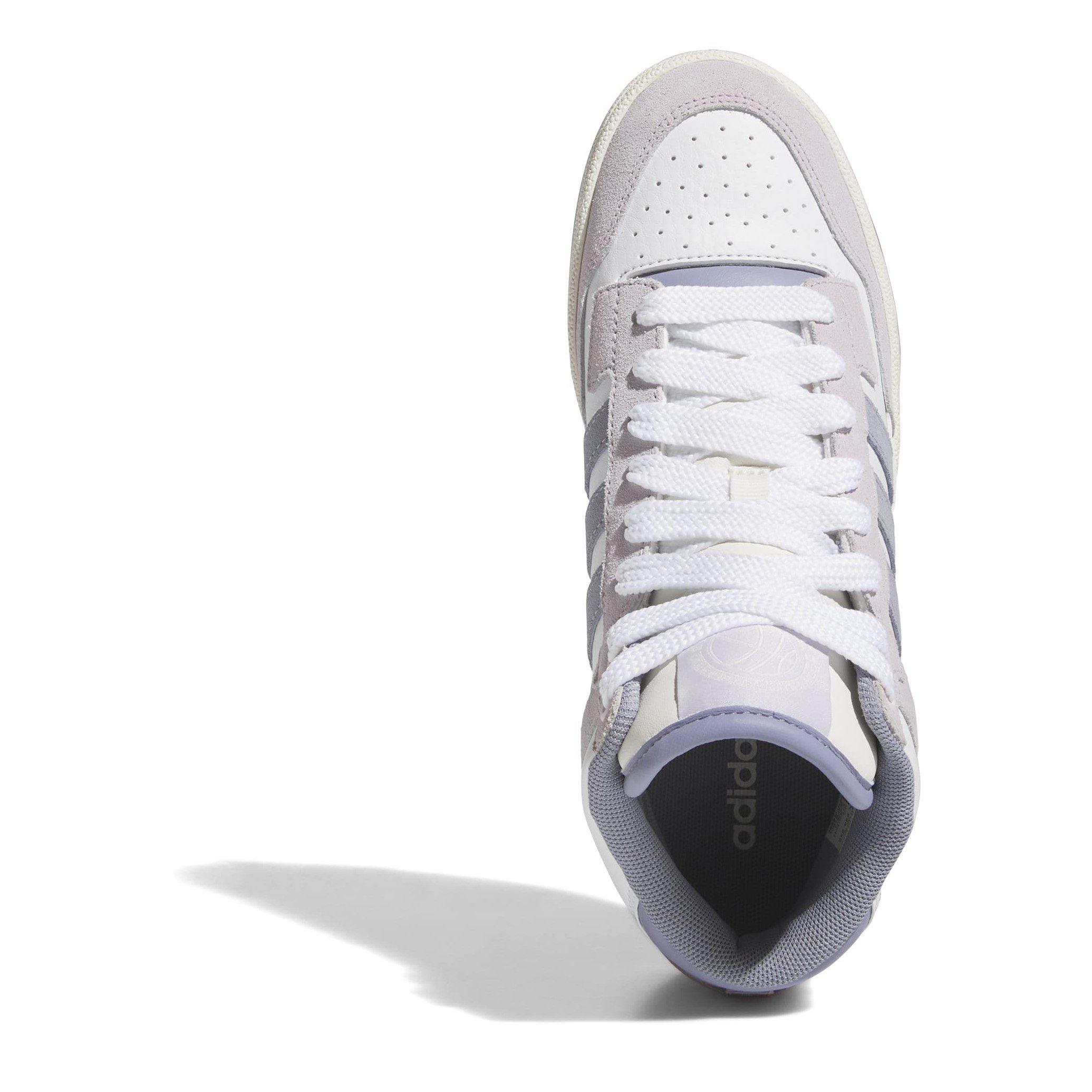 Wht/Liliac - adidas - Rapid Court Mid Shoes Womens - 5