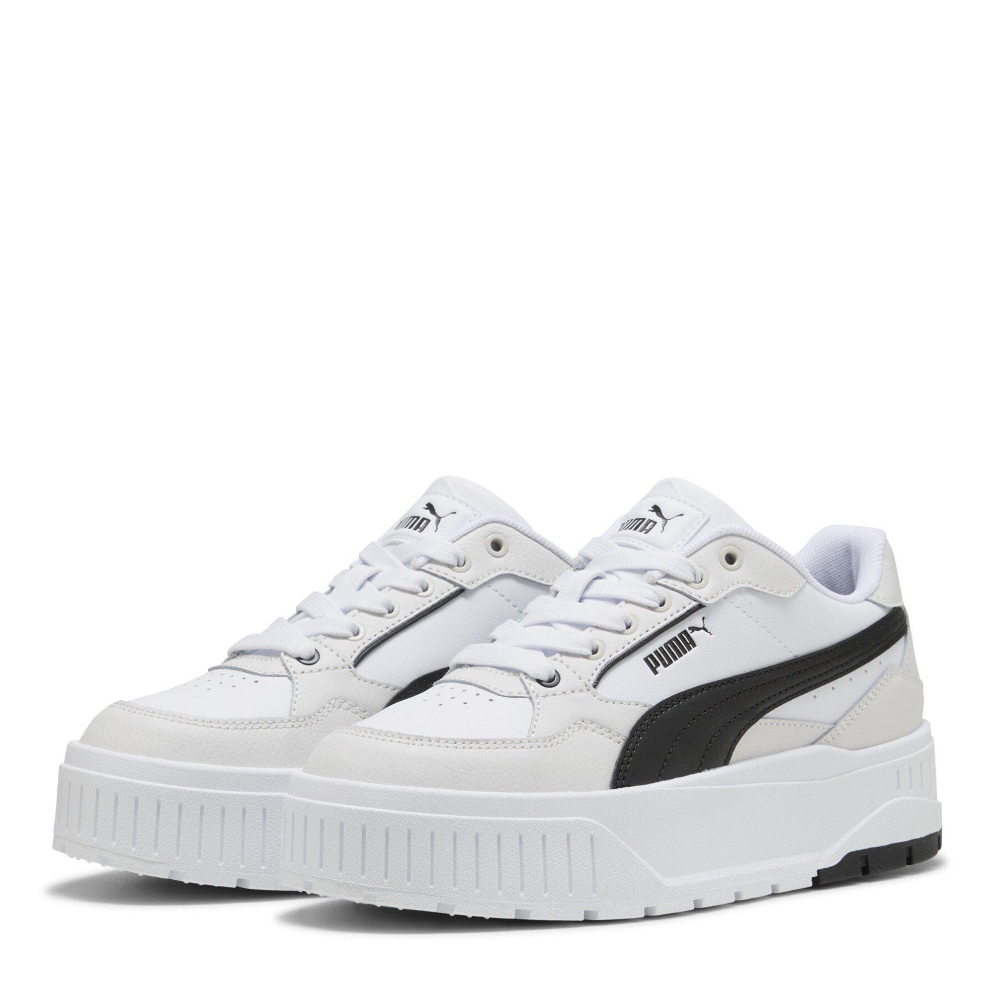 Wht/Blk/Grey - Puma - Karmen Ii Idol Low-Top Trainers Womens - 1