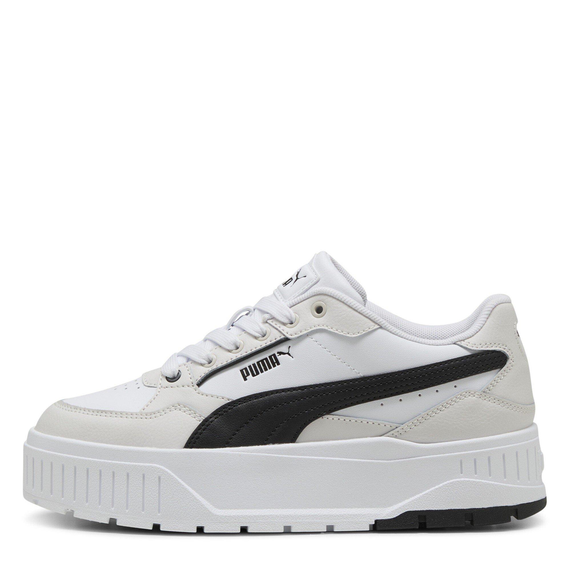 Wht/Blk/Grey - Puma - Karmen Ii Idol Low-Top Trainers Womens - 2