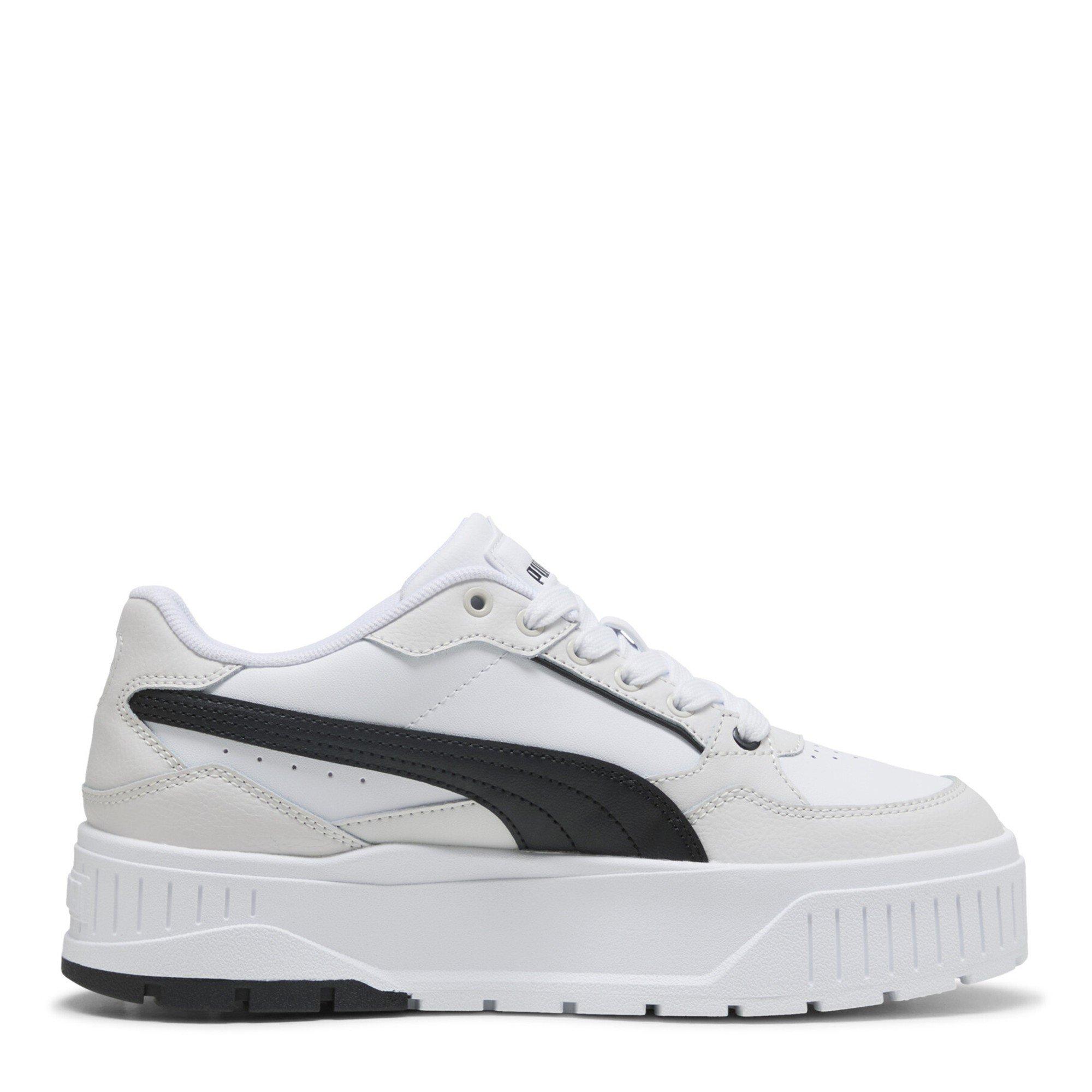 Wht/Blk/Grey - Puma - Karmen Ii Idol Low-Top Trainers Womens - 4