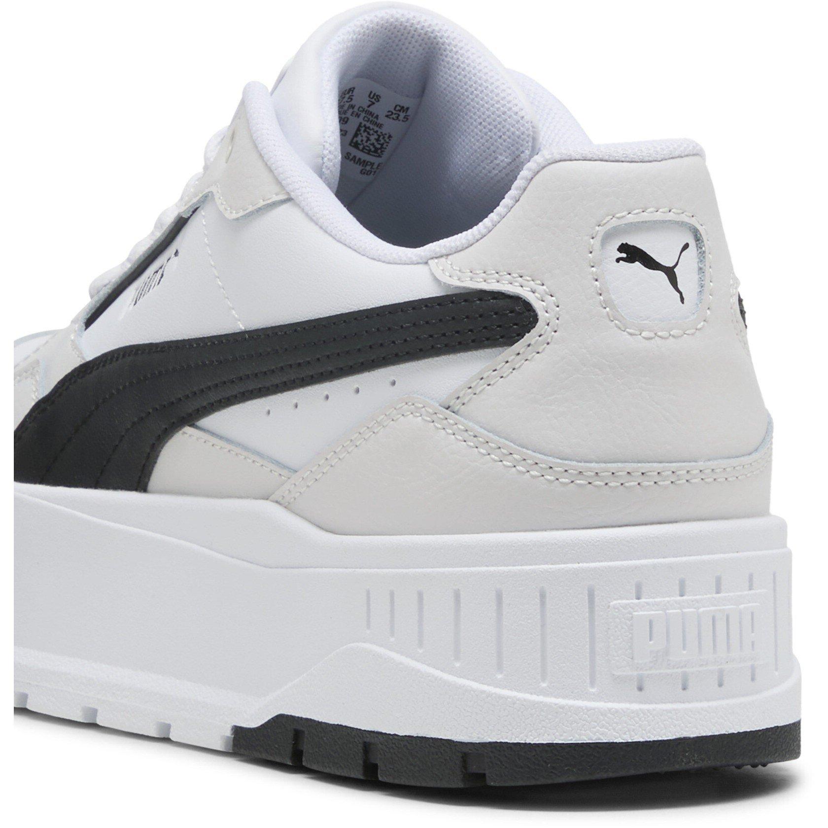Wht/Blk/Grey - Puma - Karmen Ii Idol Low-Top Trainers Womens - 5