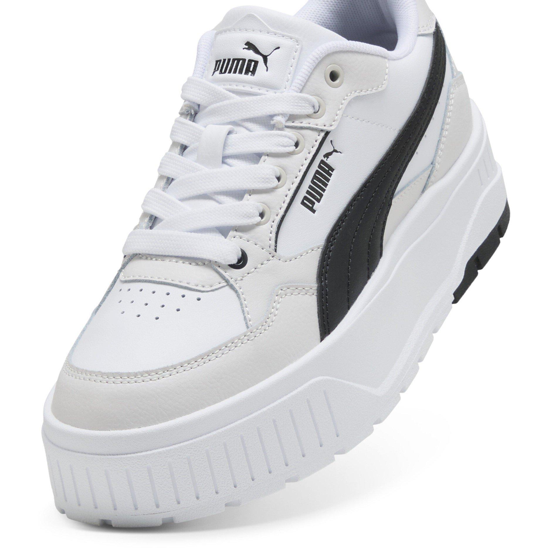 Wht/Blk/Grey - Puma - Karmen Ii Idol Low-Top Trainers Womens - 6