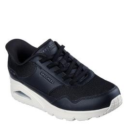 Skechers Skechers Duraleather & Mesh Slip-Ins Fashion Low-Top Trainers Womens