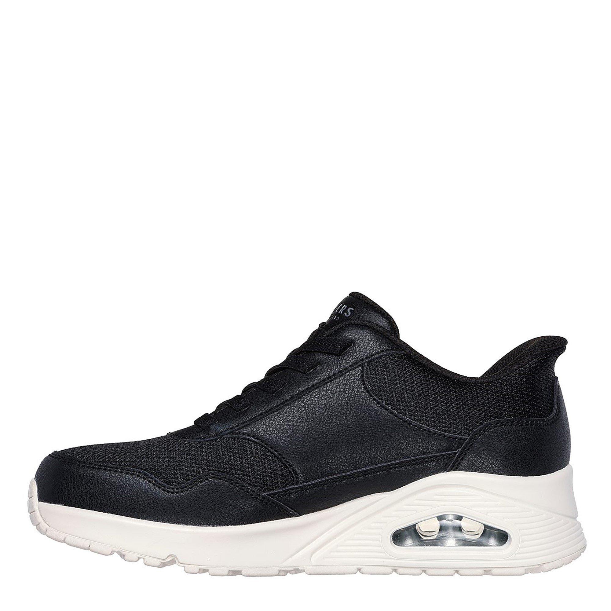 Nero/Bianco - Skechers - Free Slip In Uno Trainers Womens - 2