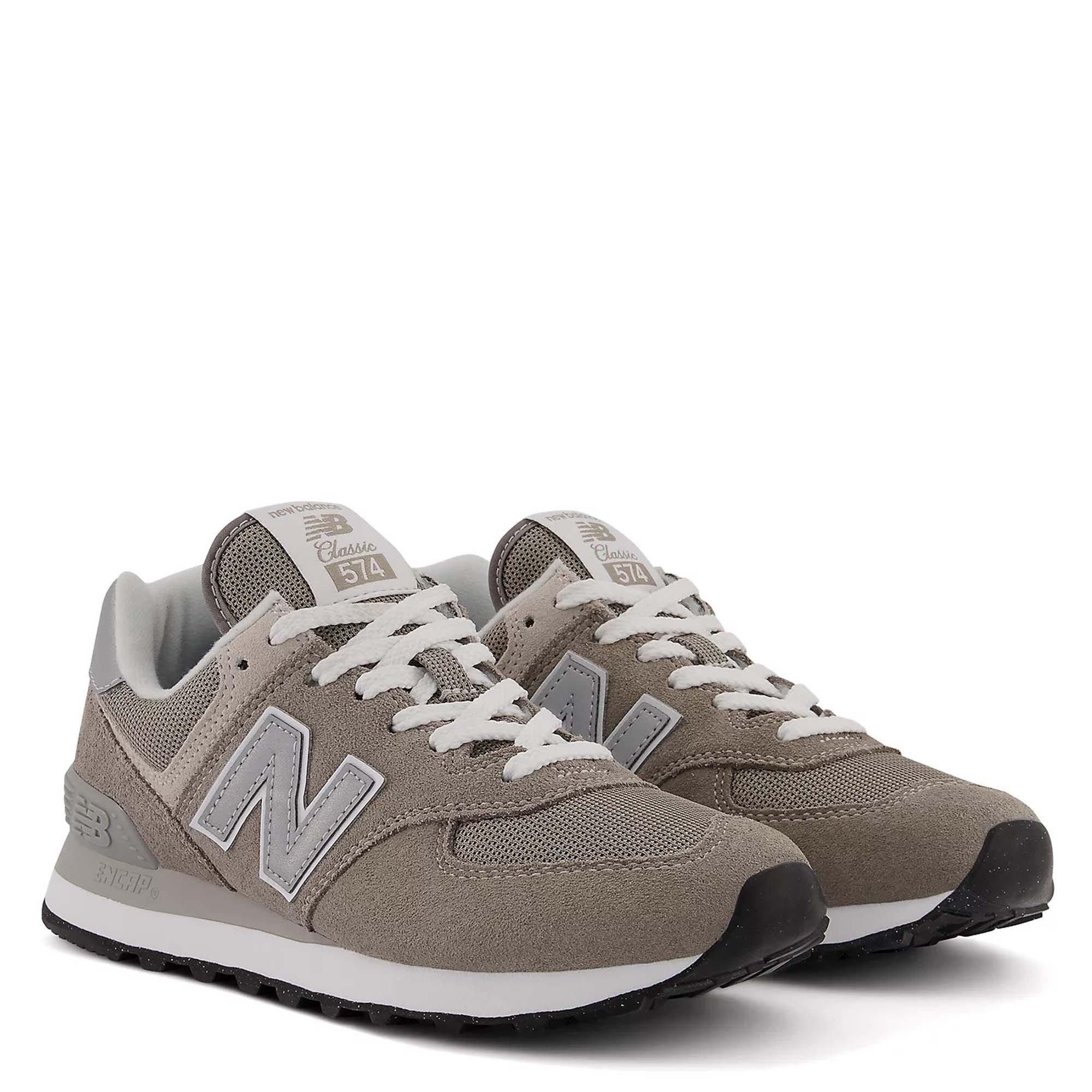 Grey  - New Balance - 574 Womens Shoes - 5