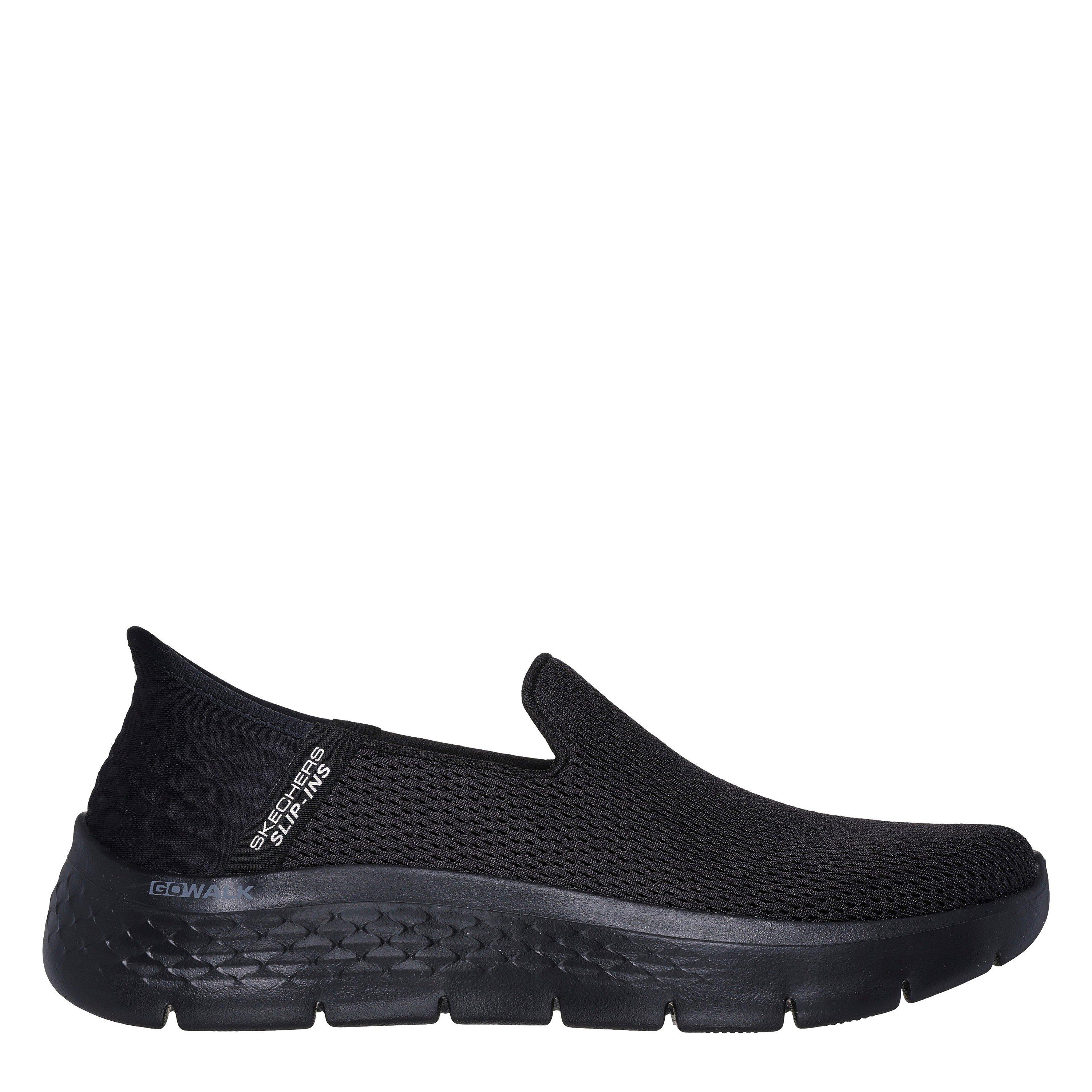 Skechers Women's Athletic Mesh Slip-Ins Slip On Trainers - Black - 5 (38)