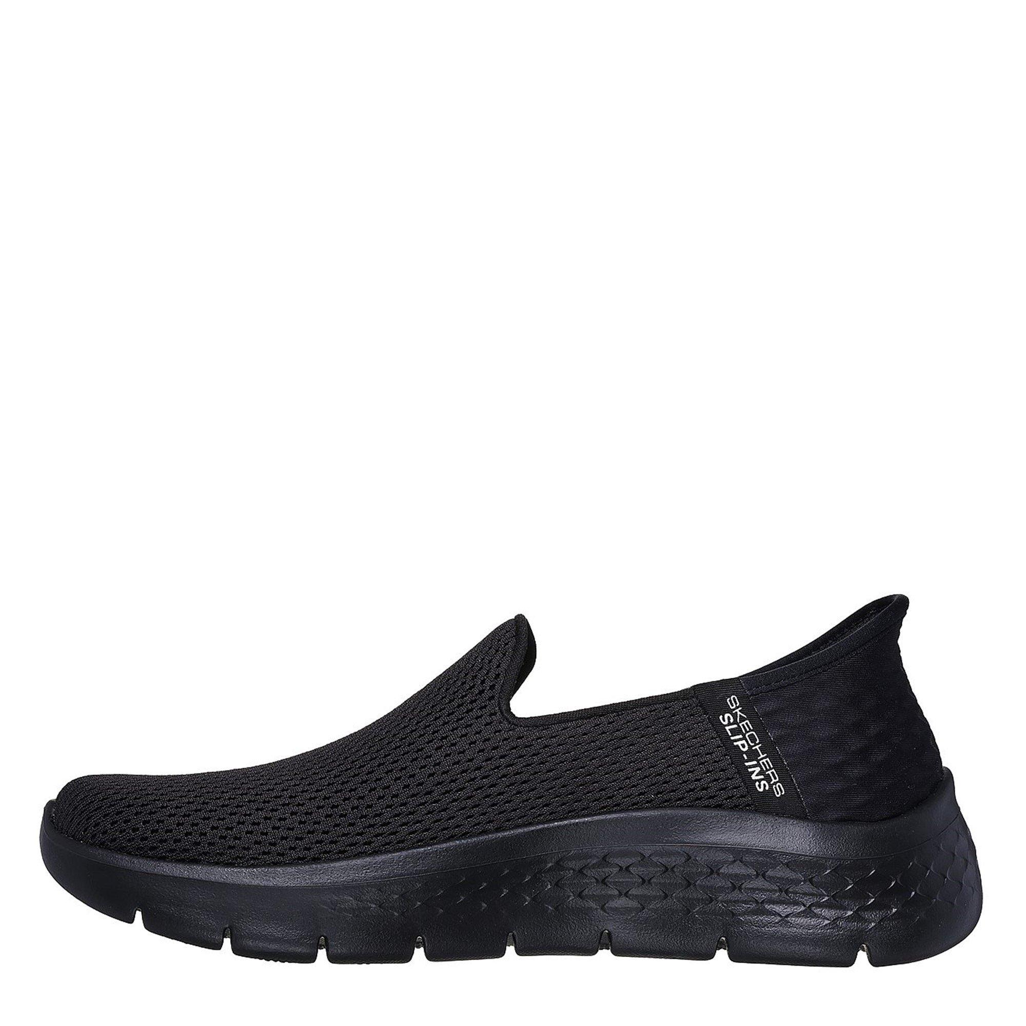 Black - Skechers - Athletic Mesh Slip-Ins Slip On Trainers Womens - 2