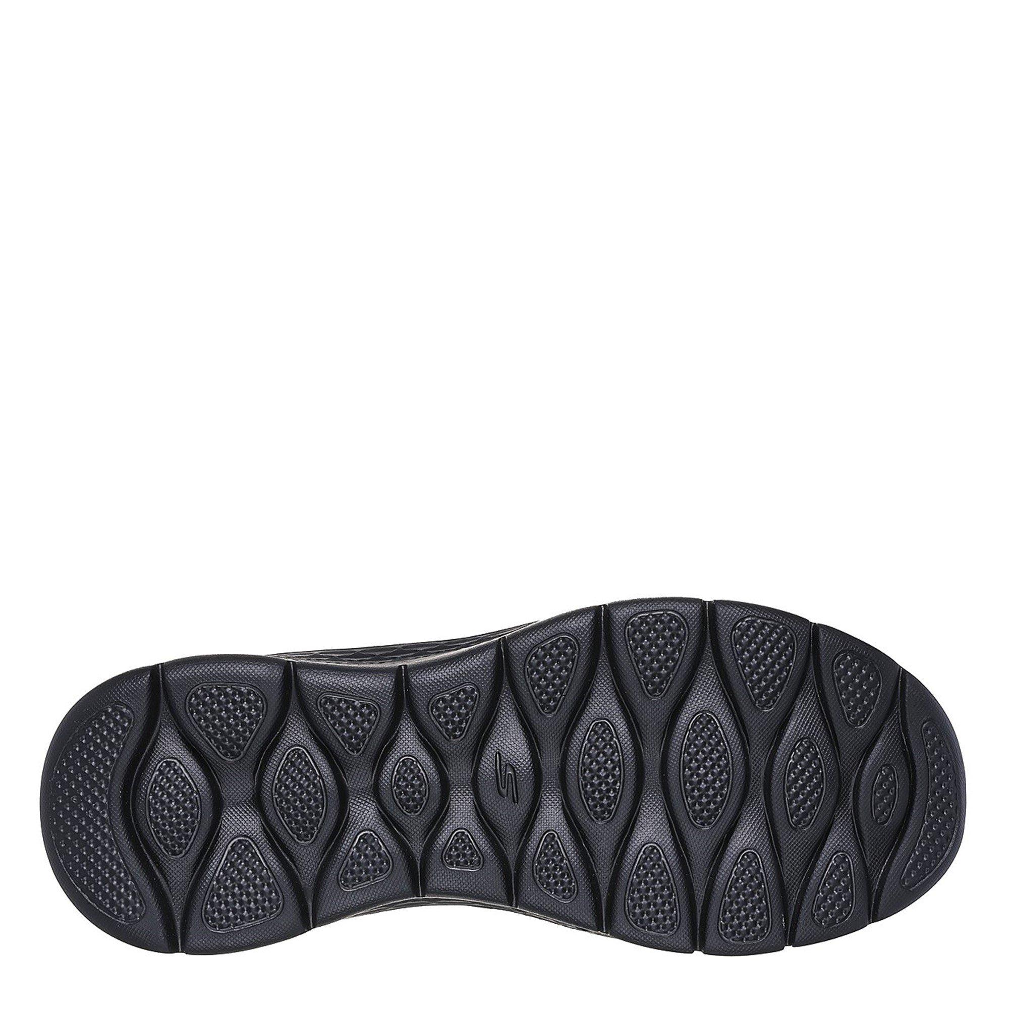 Black - Skechers - Athletic Mesh Slip-Ins Slip On Trainers Womens - 4